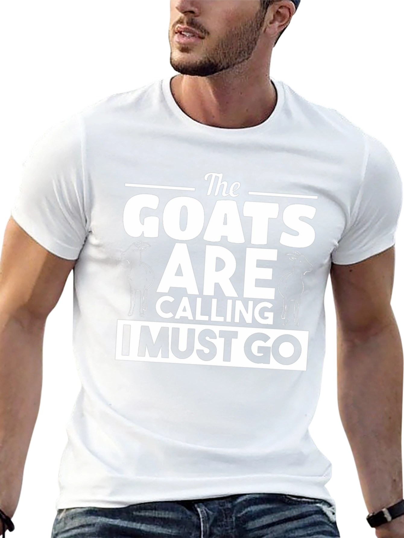 The Goats are Calling Mens Black T-Shirt