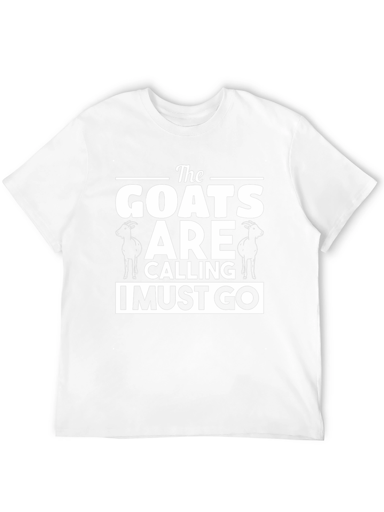 The Goats are Calling Mens Black T-Shirt