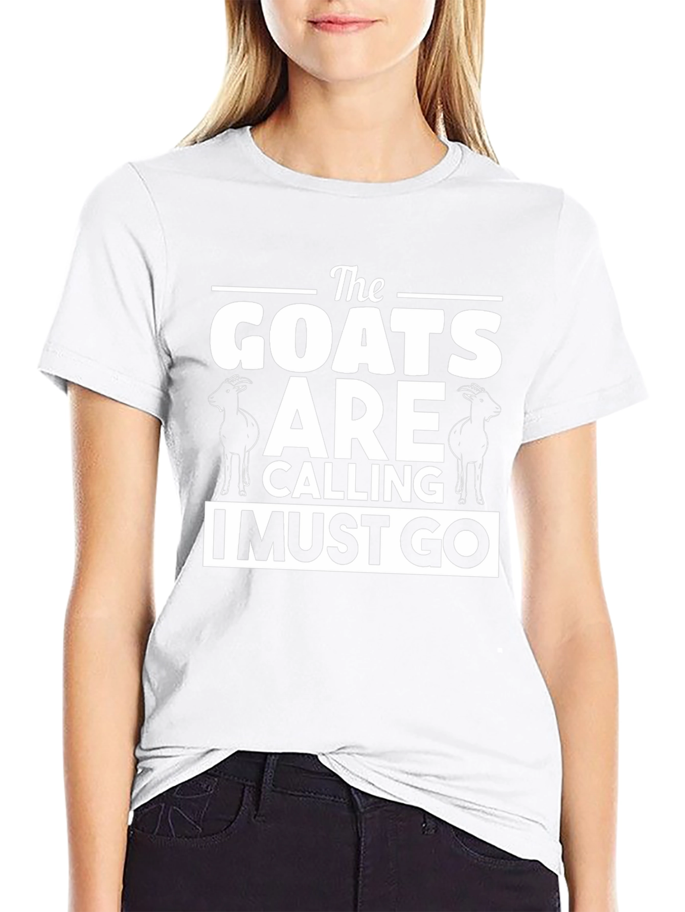The Goats are Calling Mens Black T-Shirt
