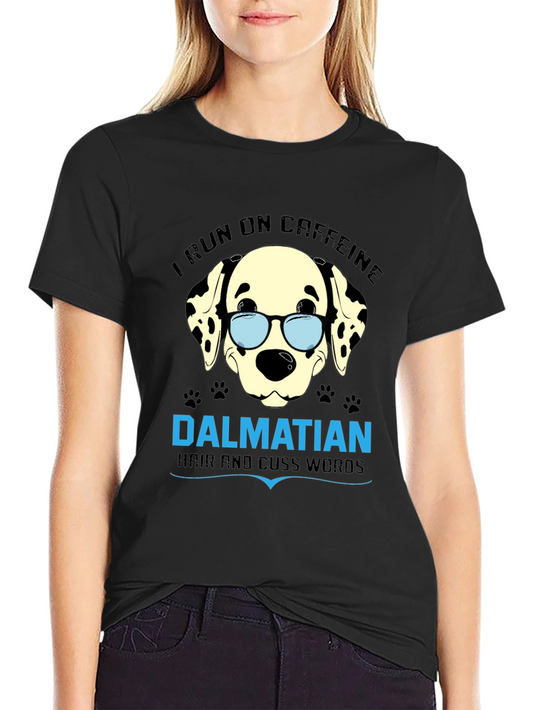 Dalmatian Caffeine Humor Graphic Tee