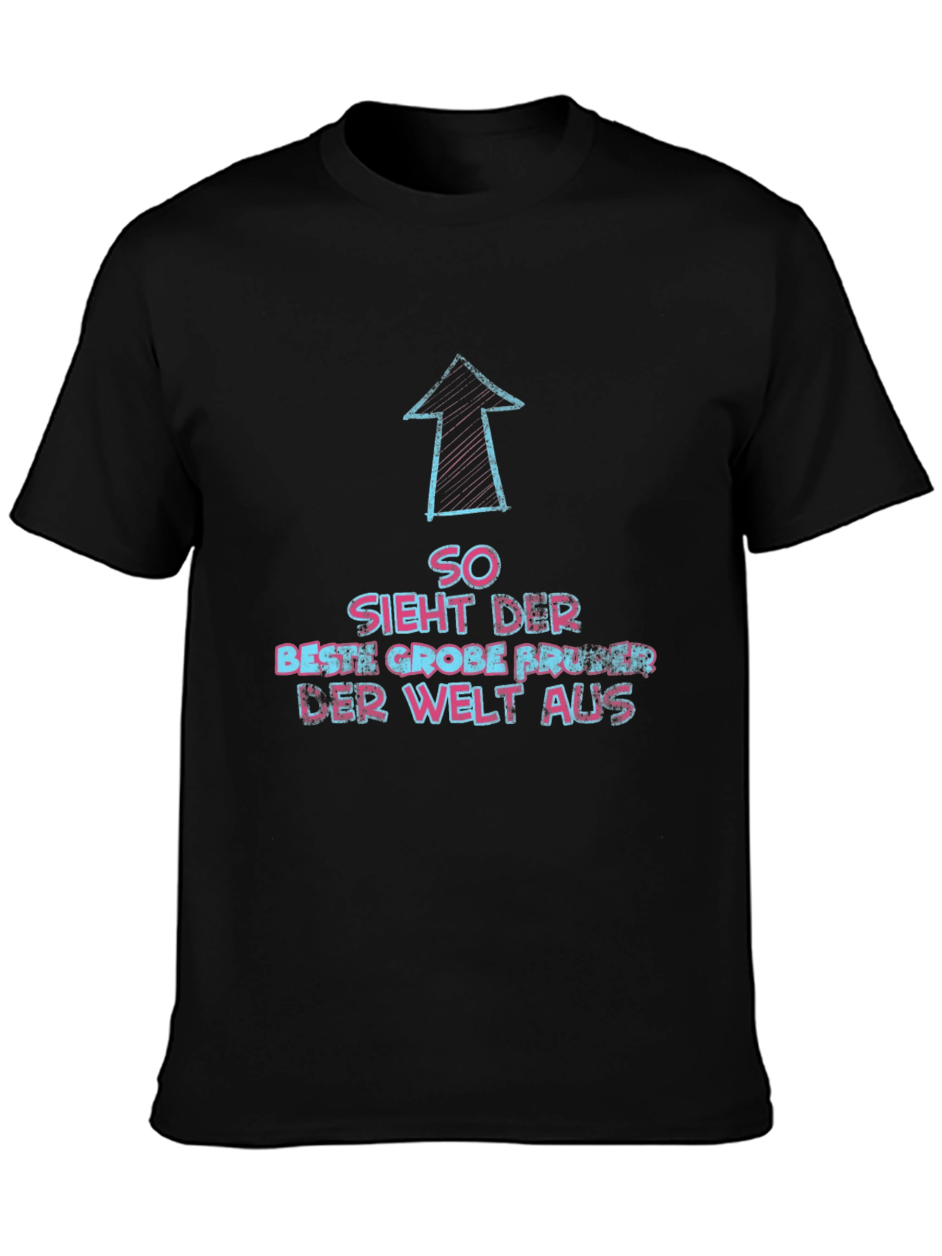 Best Big Brother Arrow Graphic Tee - Black