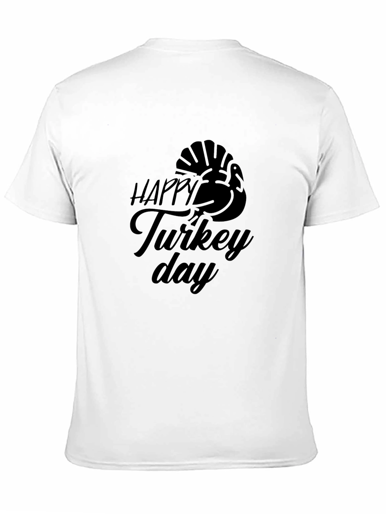Happy Turkey Day Black T-Shirt