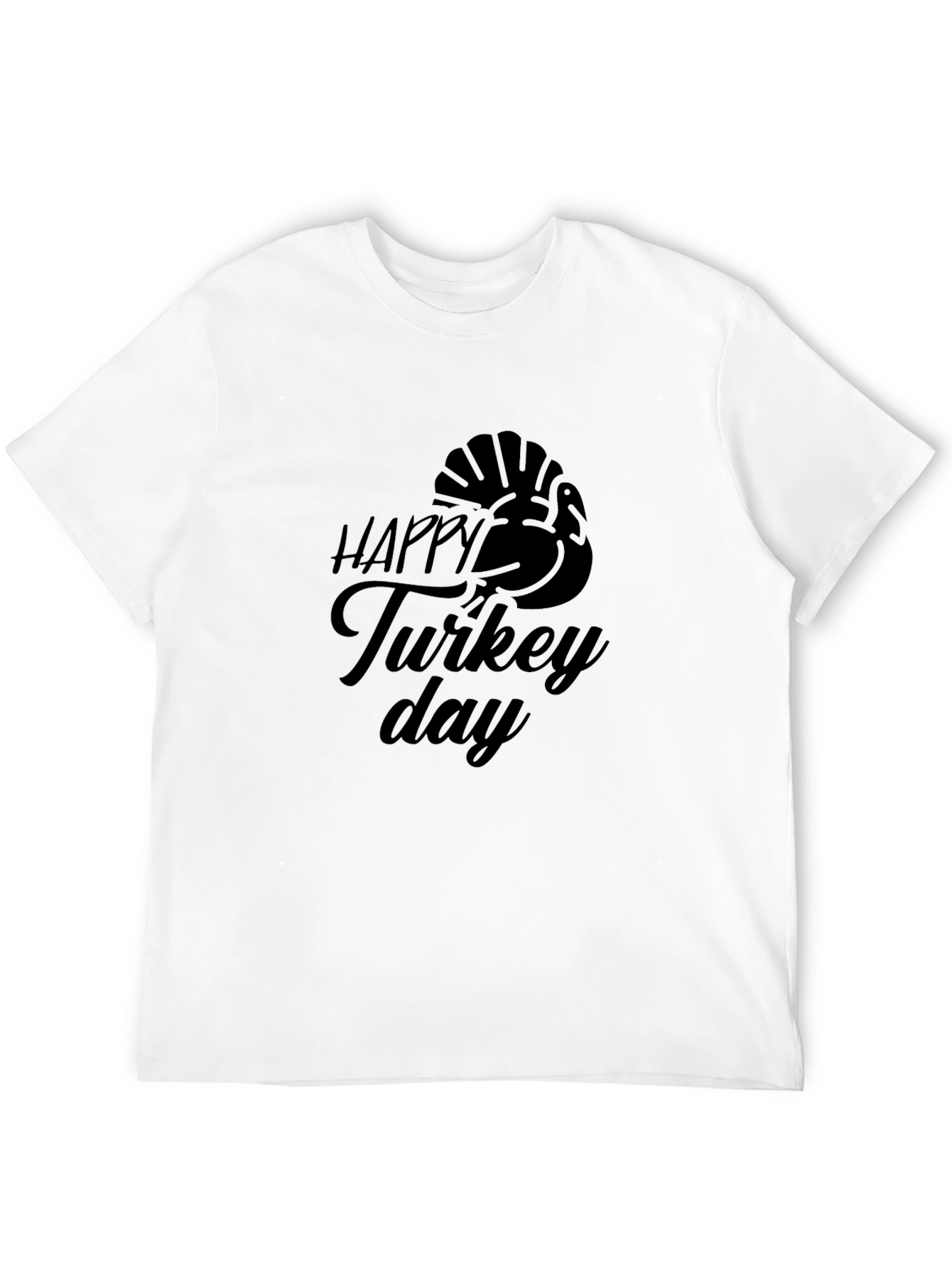 Happy Turkey Day Black T-Shirt