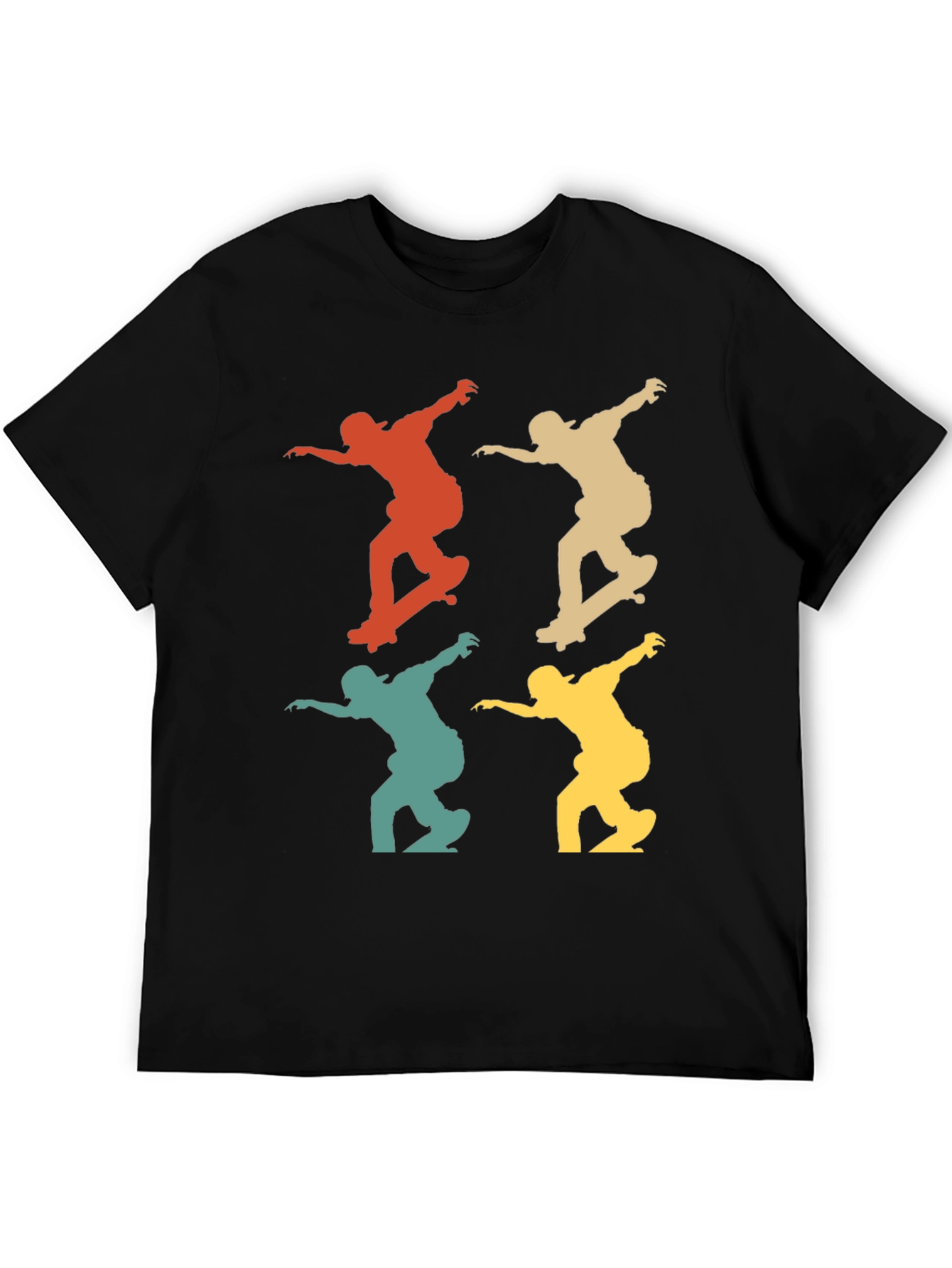 Retro Skateboarder T-Shirt - Cool Graphic Tee