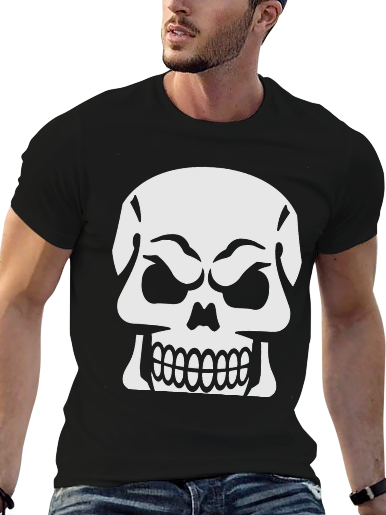 Skull Graphic Black T-Shirt