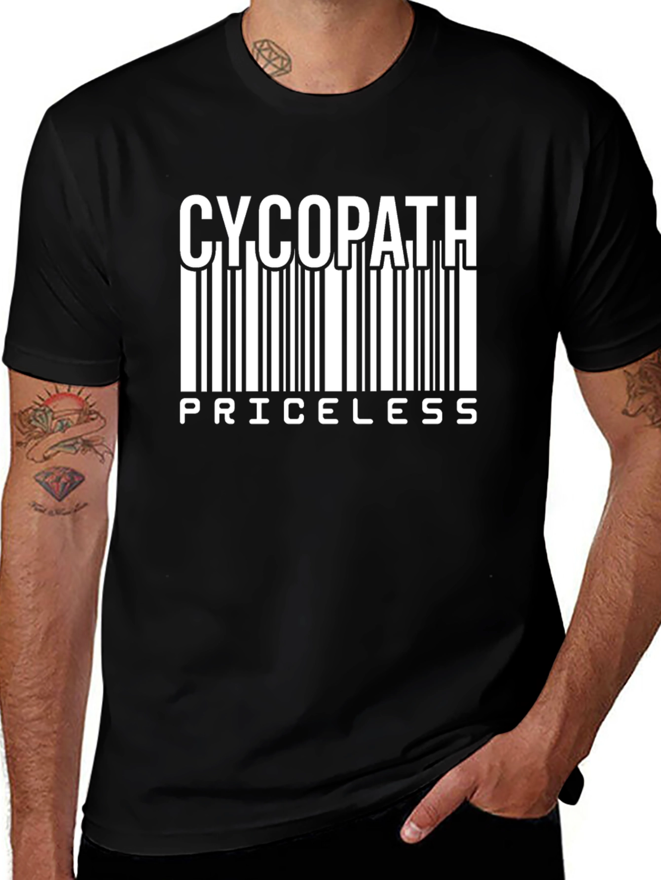 Cycopath Priceless Barcode Graphic T-Shirt