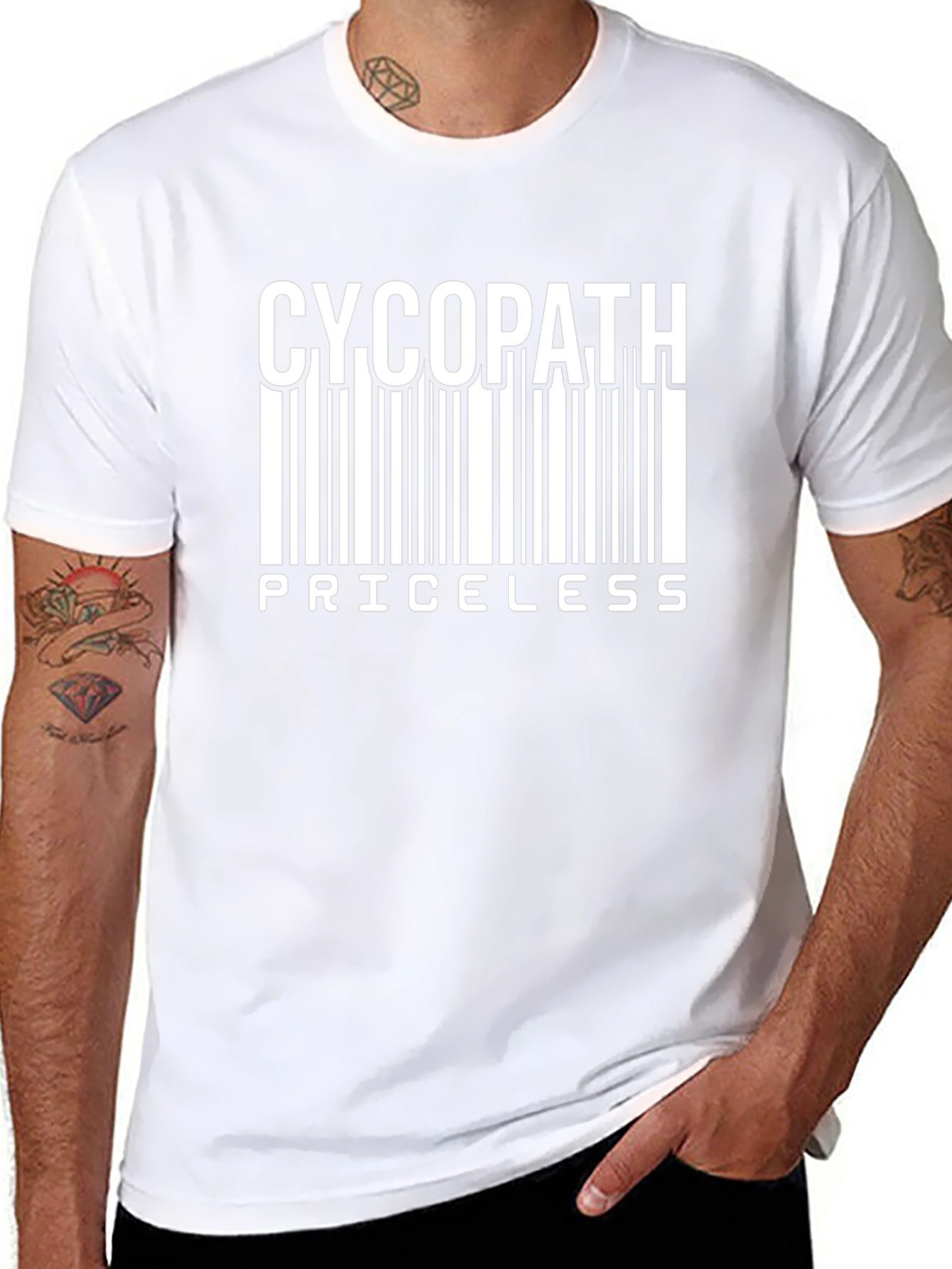 Cycopath Priceless Barcode Graphic T-Shirt