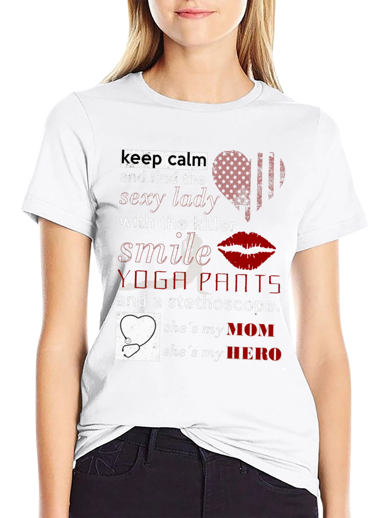 Sexy Lady Mom Hero T-Shirt