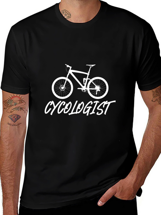 Cyclologist Graphic T-Shirt - Black Cotton Tee
