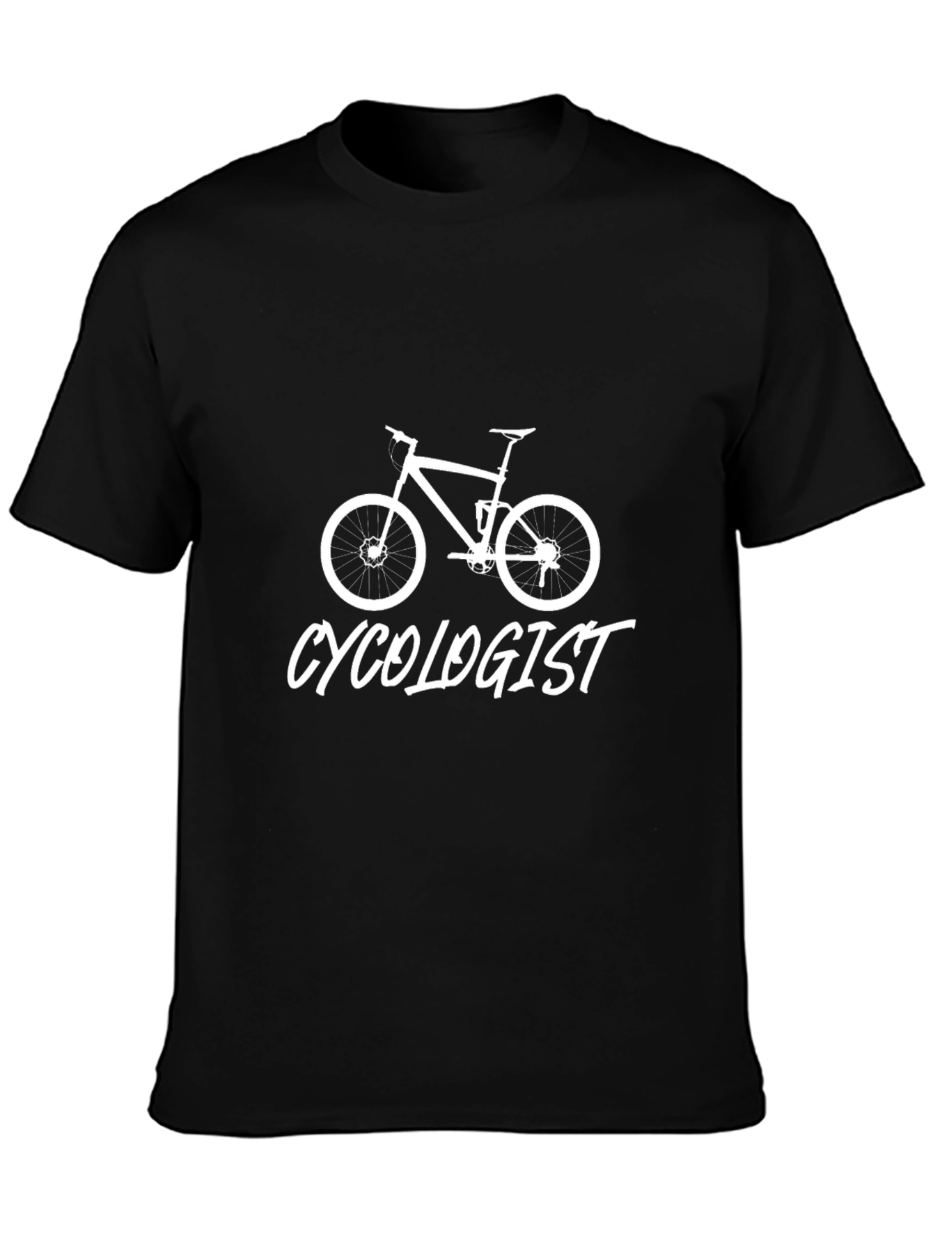 Cyclologist Graphic T-Shirt - Black Cotton Tee