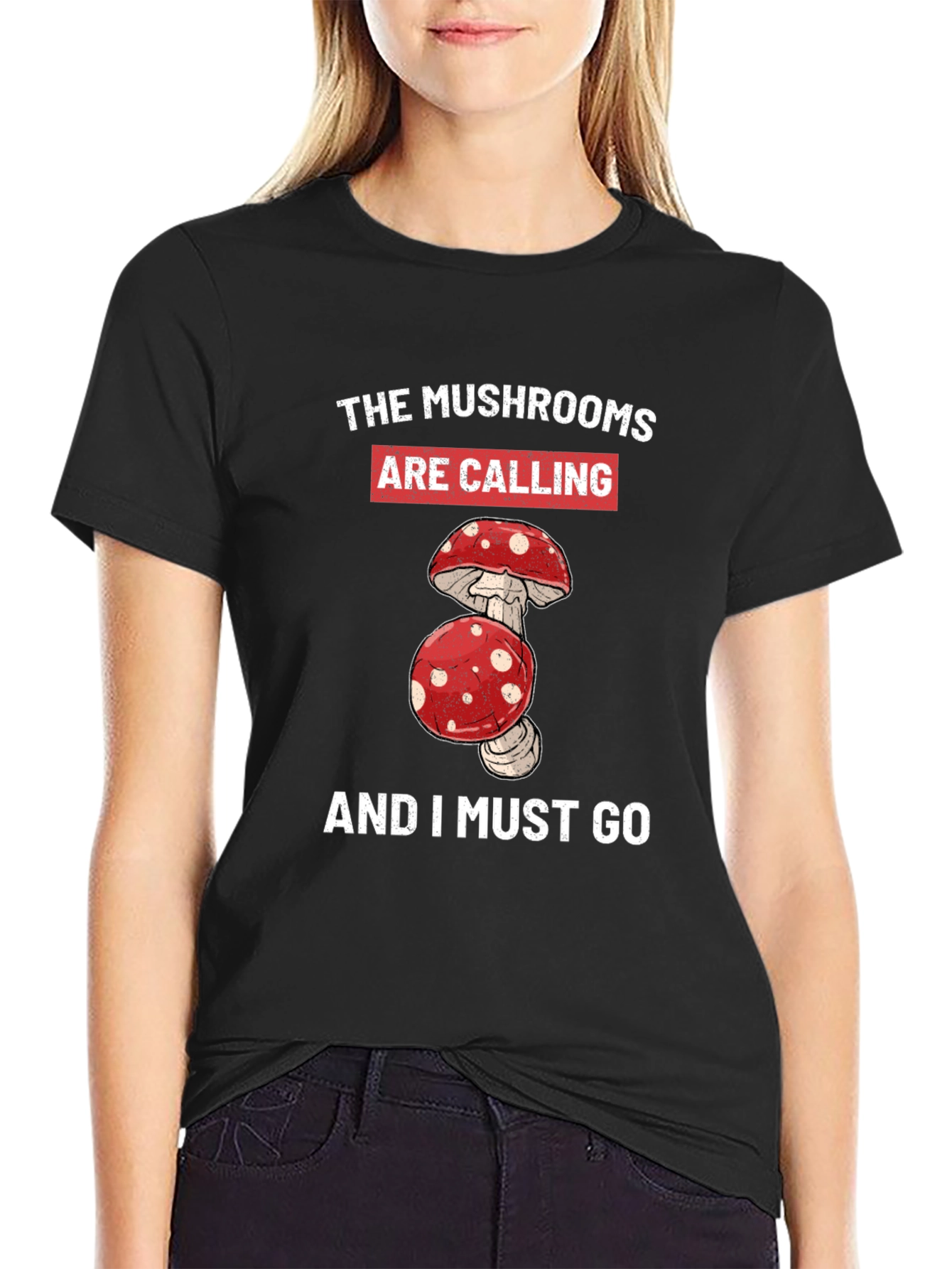 Mushroom Calling T-Shirt: Nature Lover Apparel