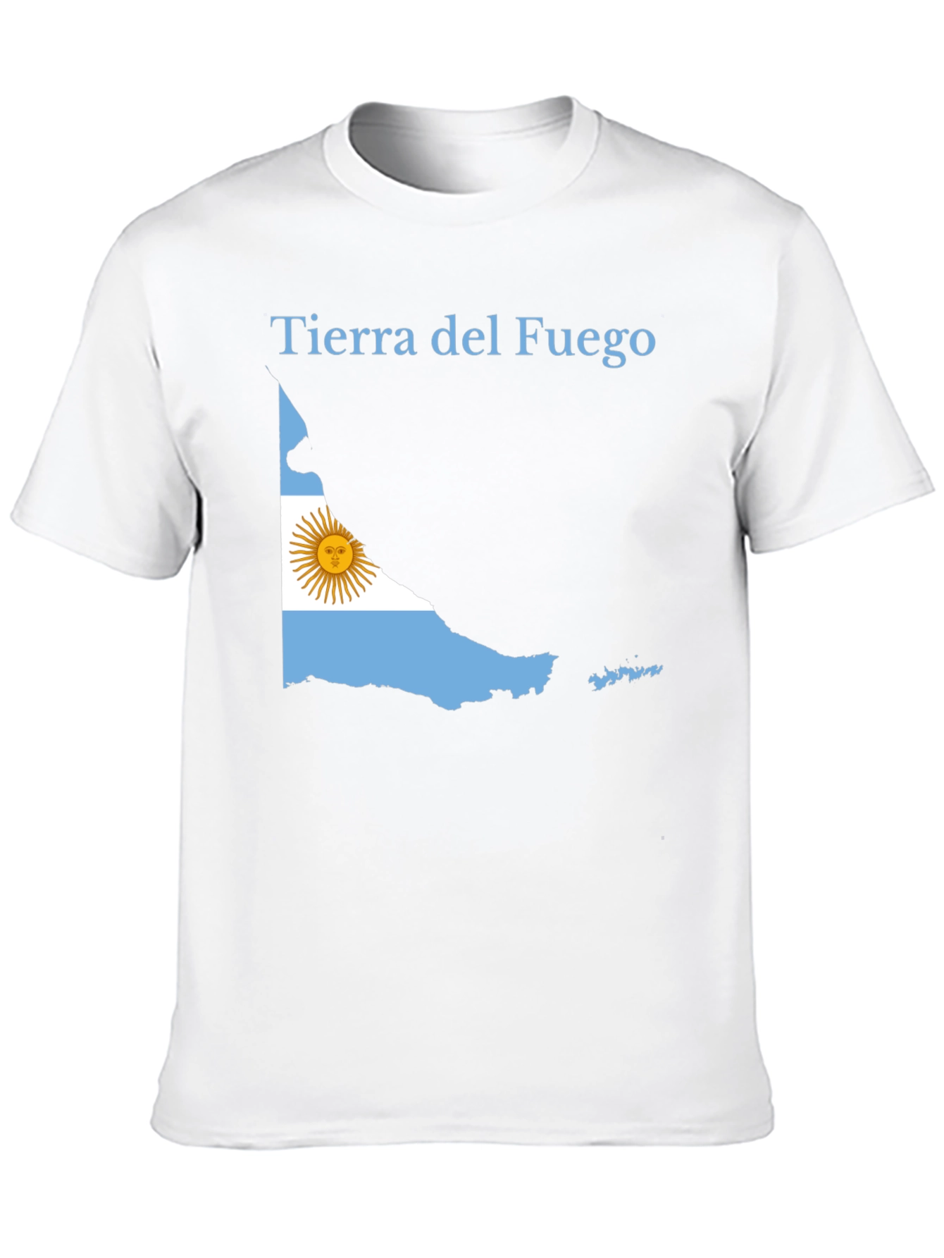 Tierra del Fuego Argentina Flag Black T-Shirt