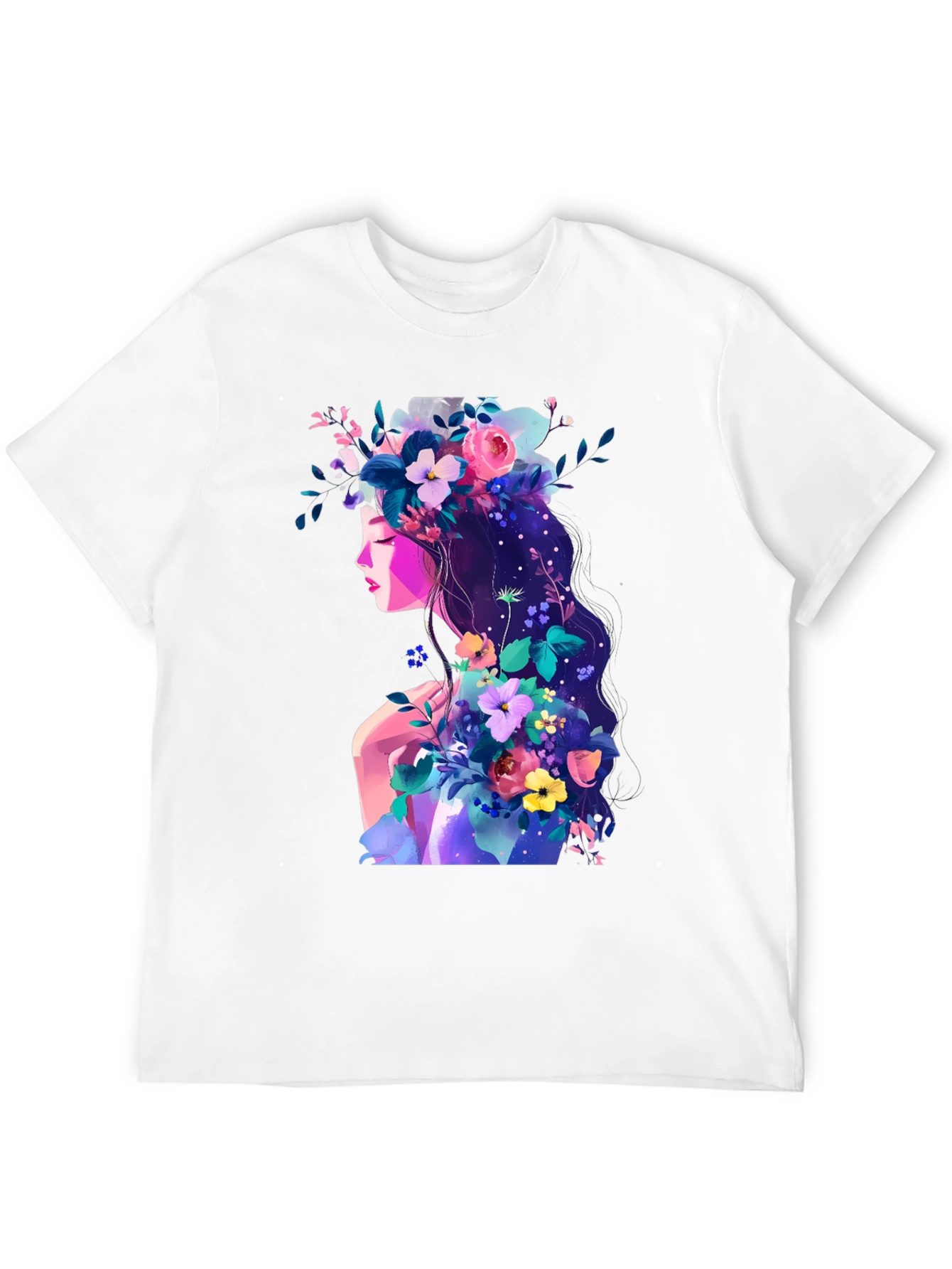 Floral Woman Graphic T-Shirt