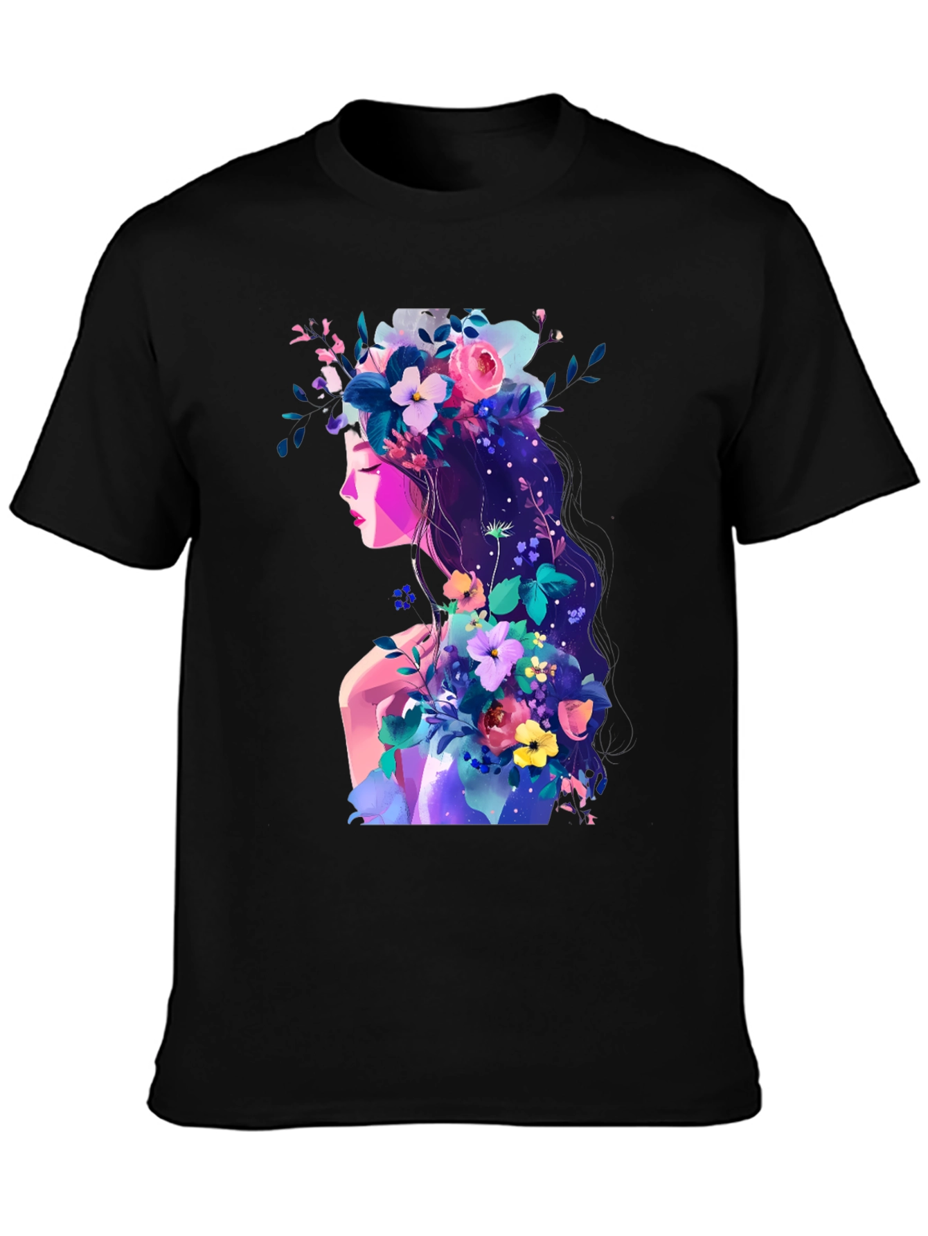 Floral Woman Graphic T-Shirt