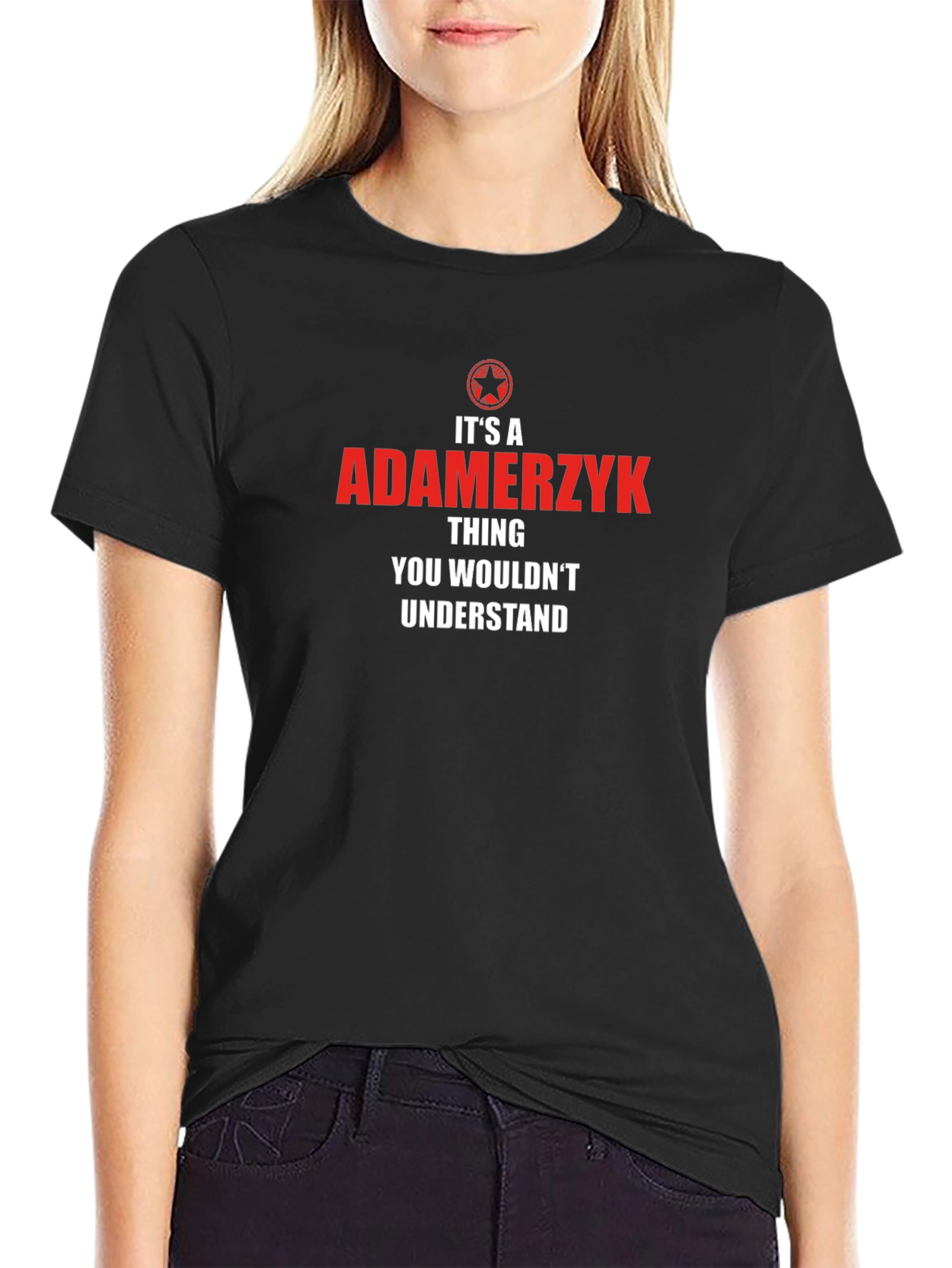 Adamerzyk Thing T-Shirt - Novelty Family Name Tee