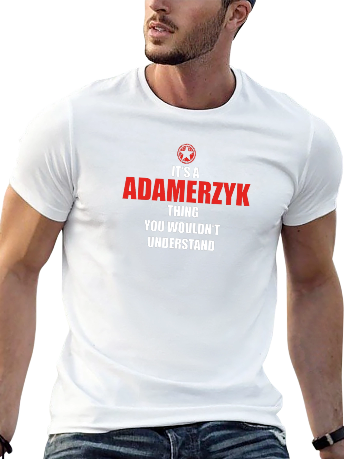 Adamerzyk Thing T-Shirt - Novelty Family Name Tee