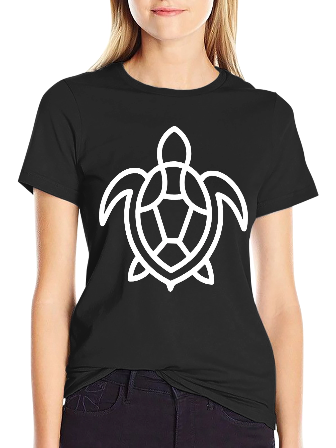 Turtle Graphic Black T-Shirt