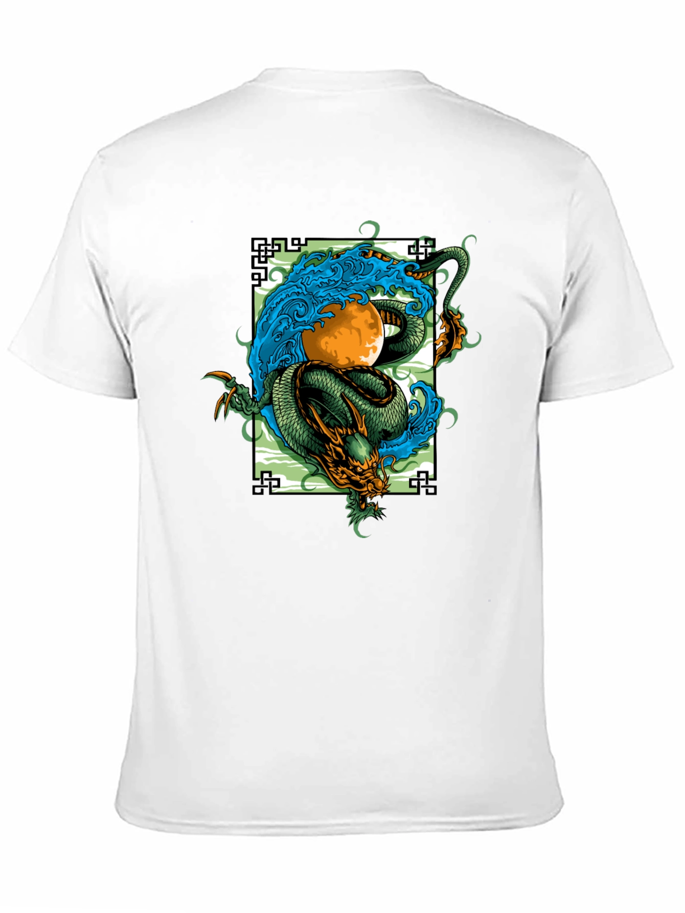 Dragon and Moon Graphic Tee - Stylish Unisex Fit