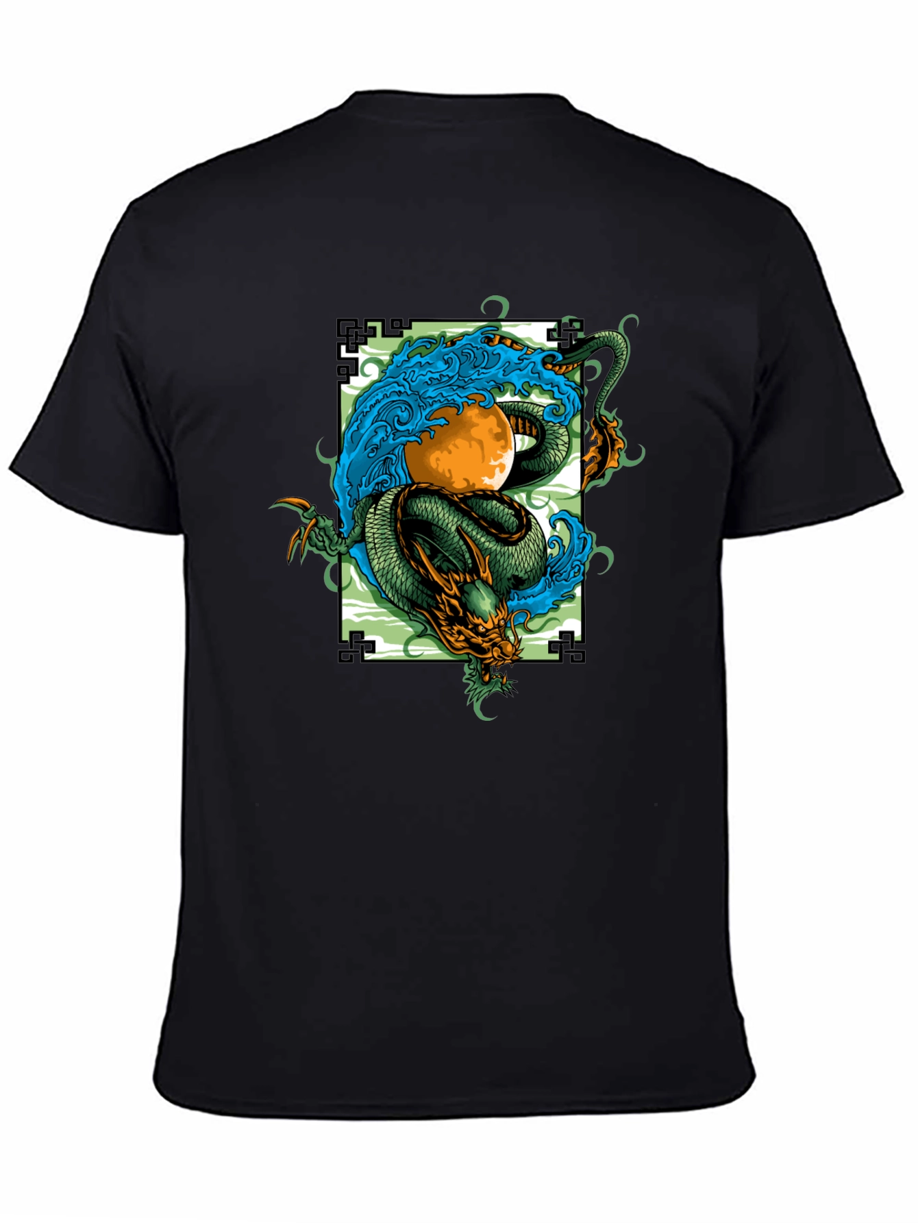 Dragon and Moon Graphic Tee - Stylish Unisex Fit