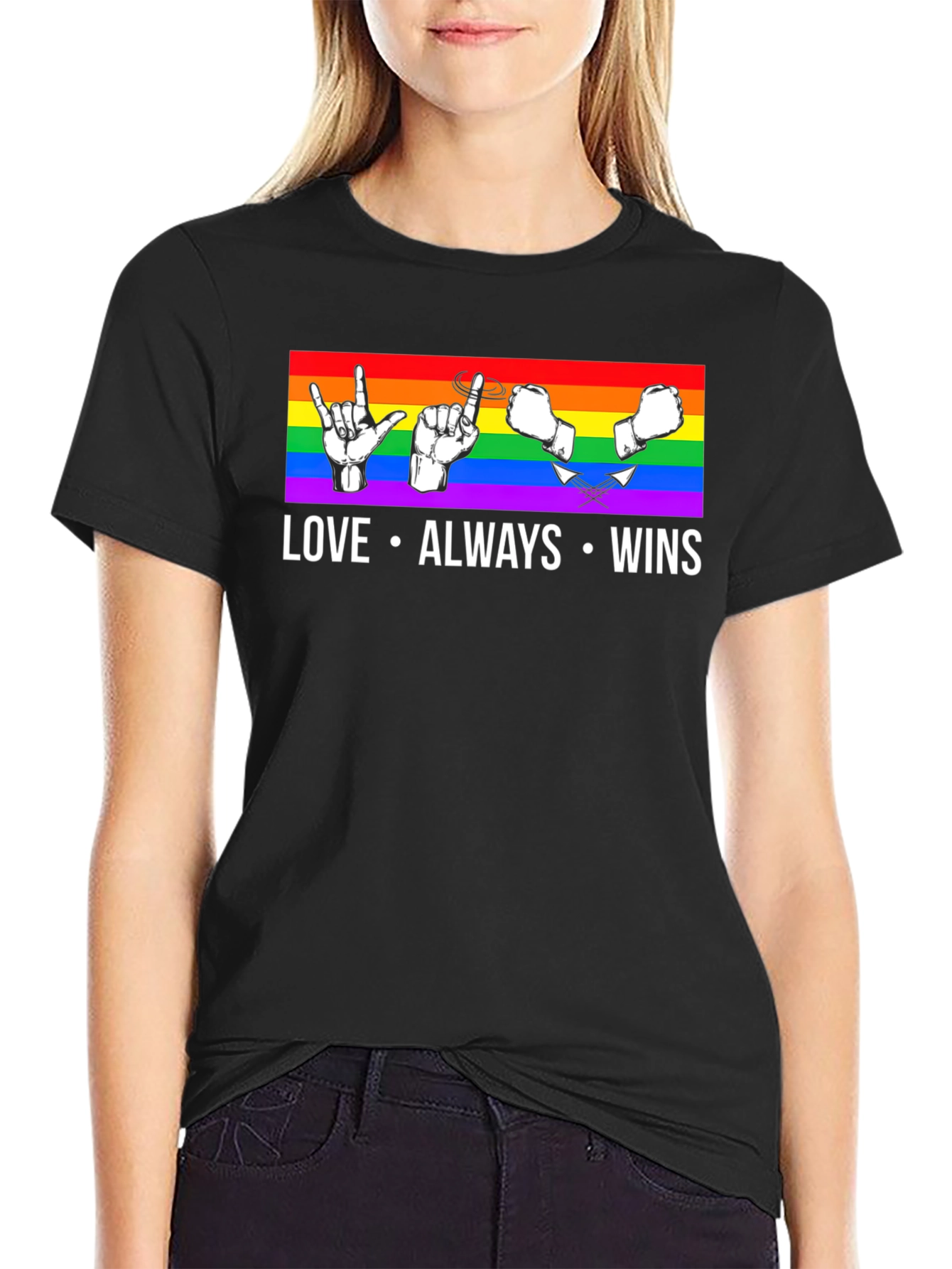 Love Always Wins LGBTQ+ Pride T-Shirt