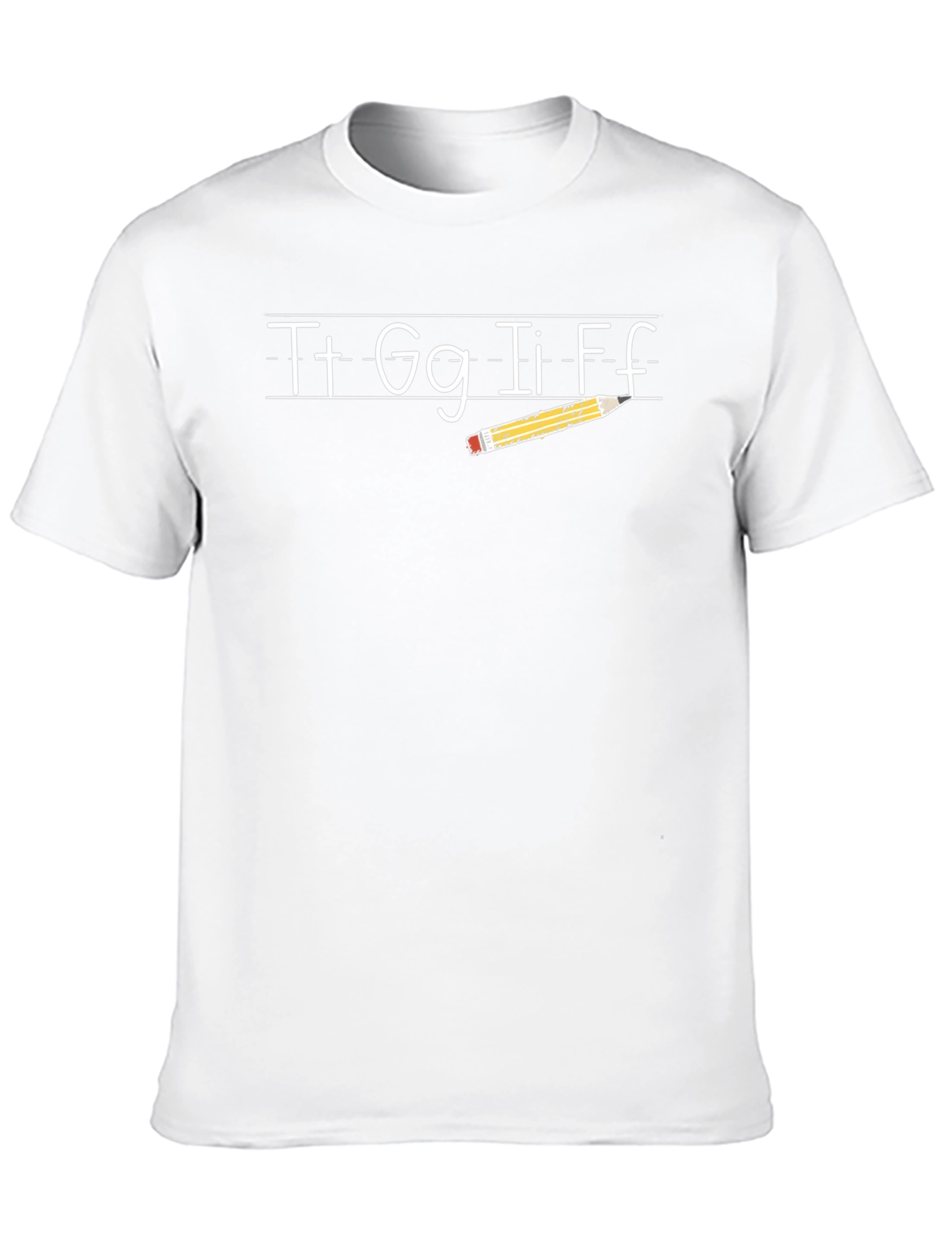 Teacher Alphabet Pencil T-Shirt