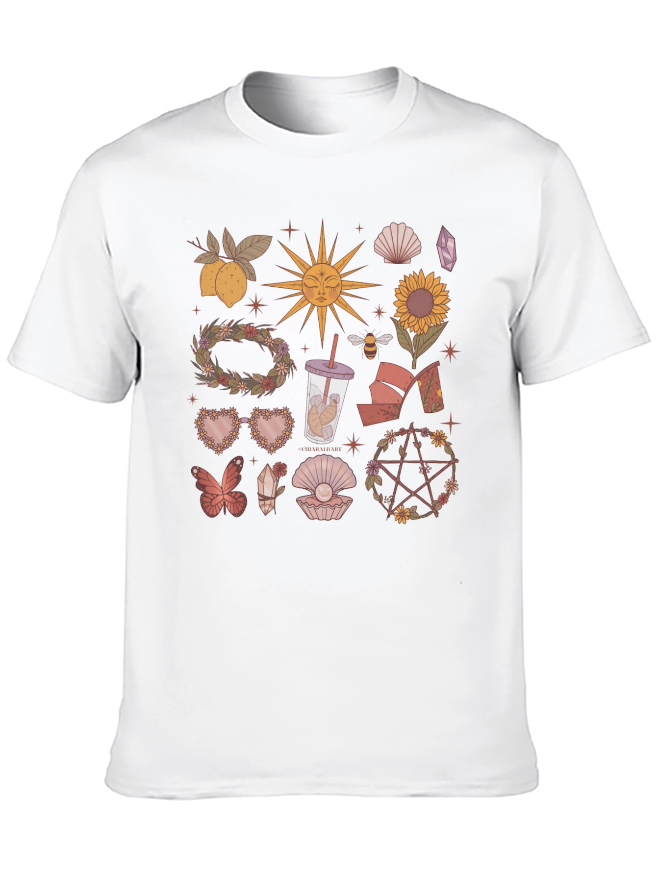 Mystical Symbols Black T-Shirt