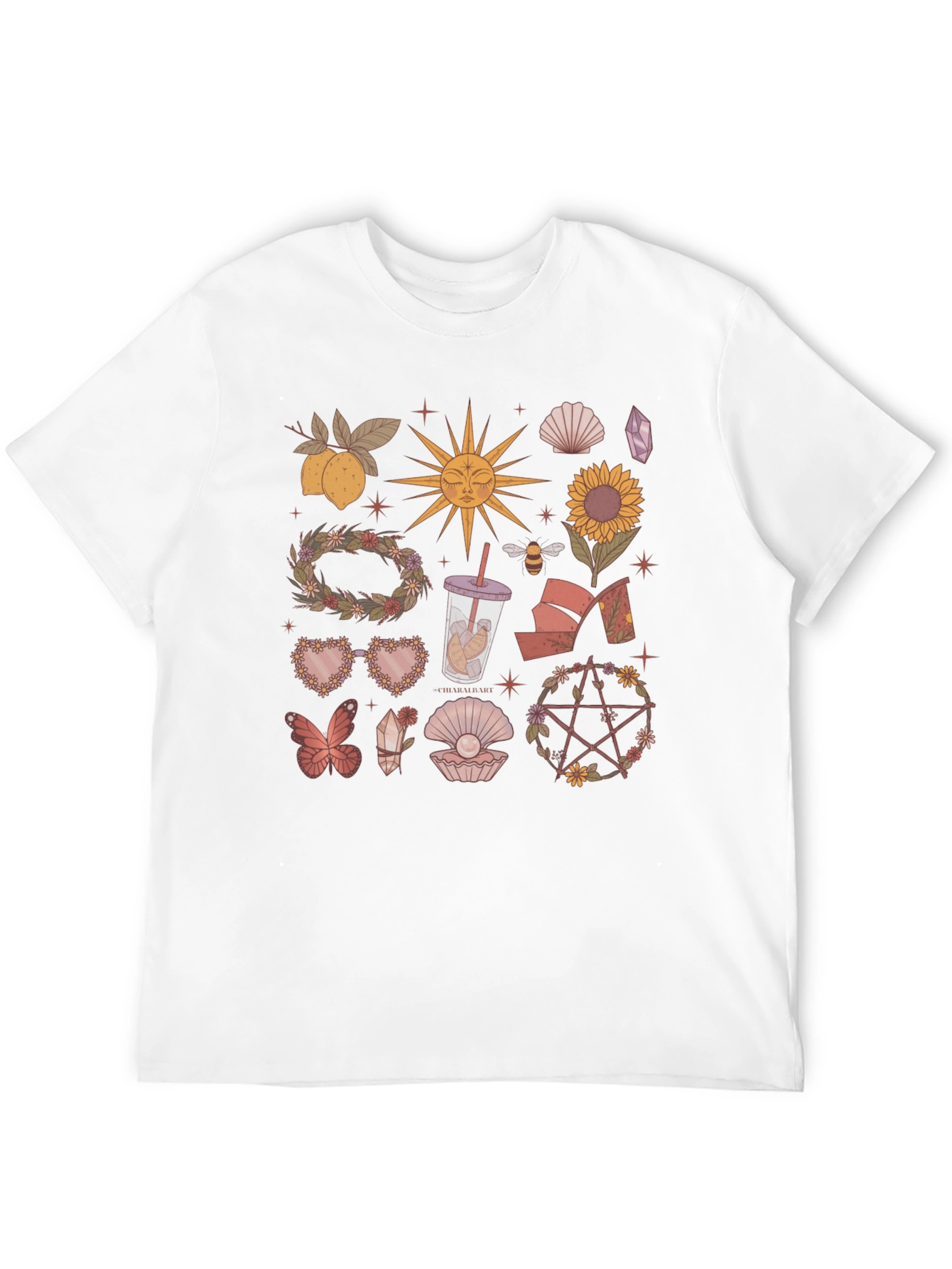 Mystical Symbols Black T-Shirt