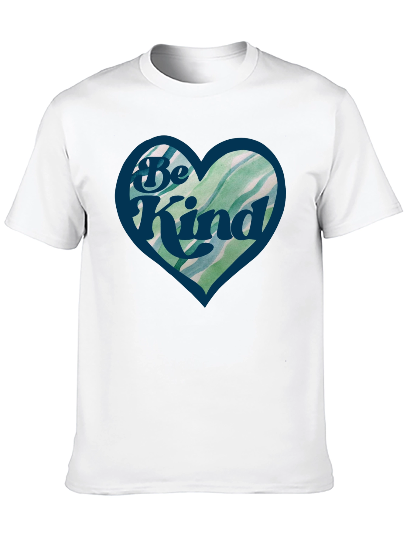 Be Kind Heart Graphic Black T-Shirt