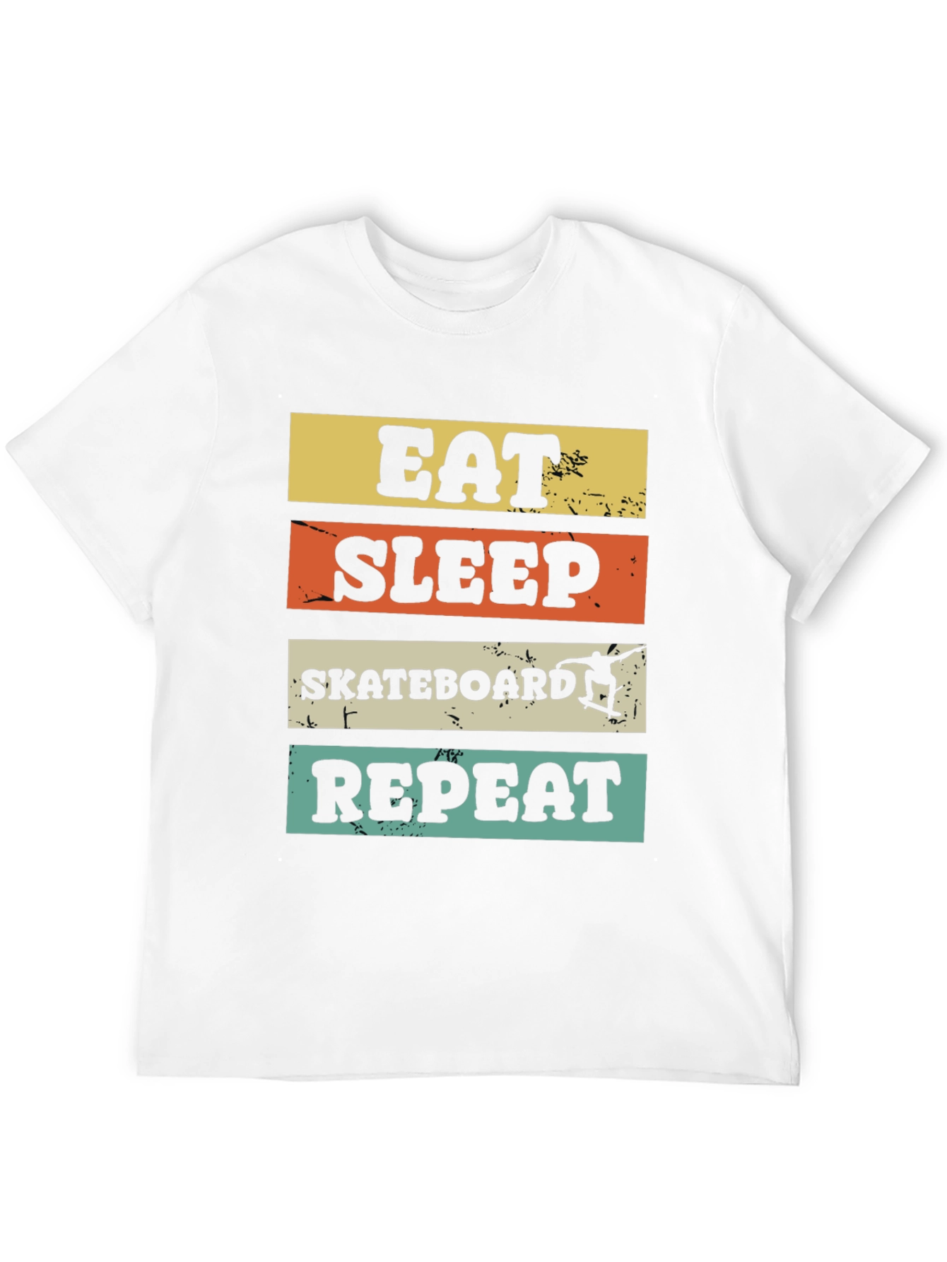 Eat Sleep Skateboard Repeat Graphic Tee