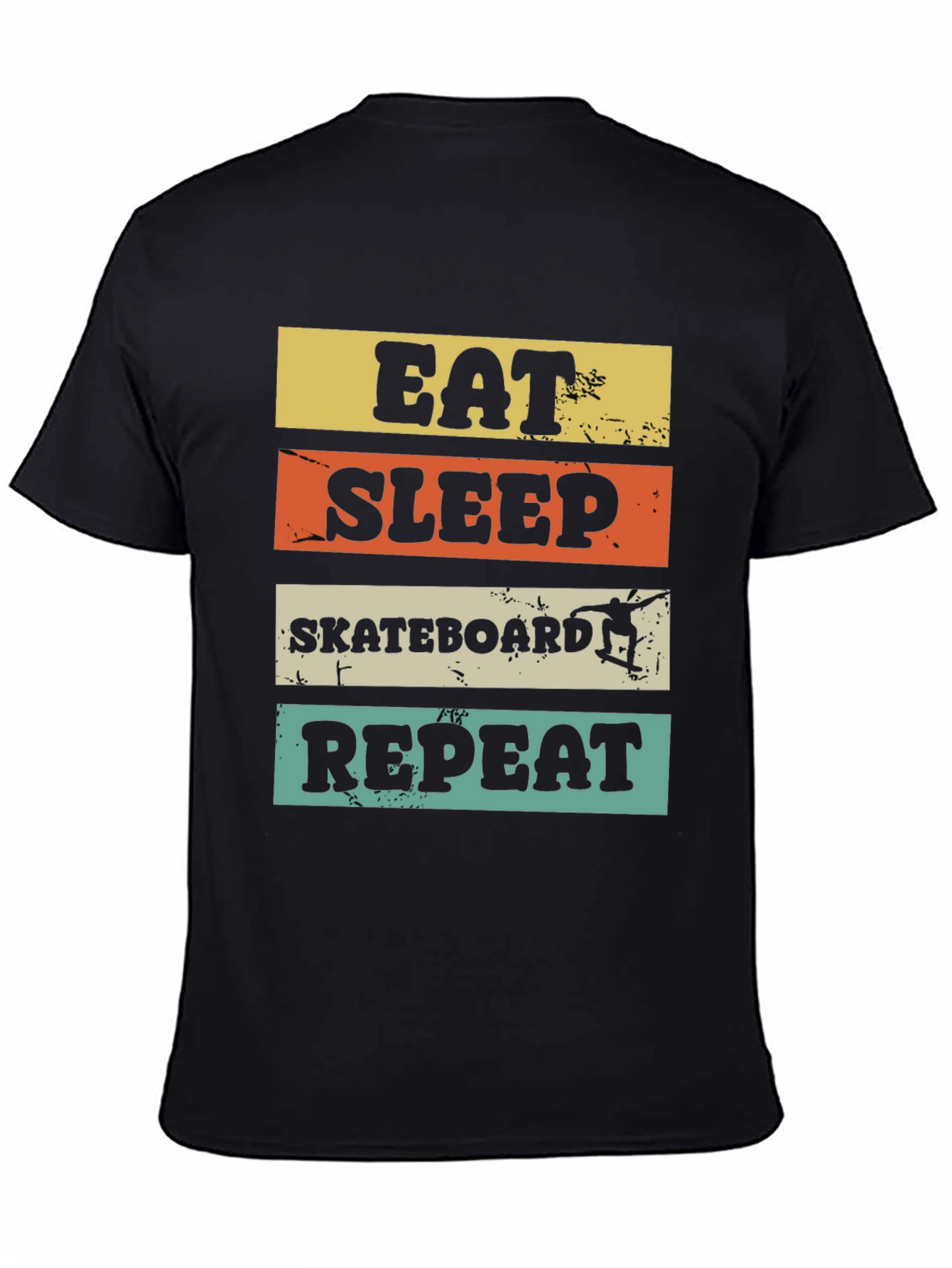 Eat Sleep Skateboard Repeat Graphic Tee