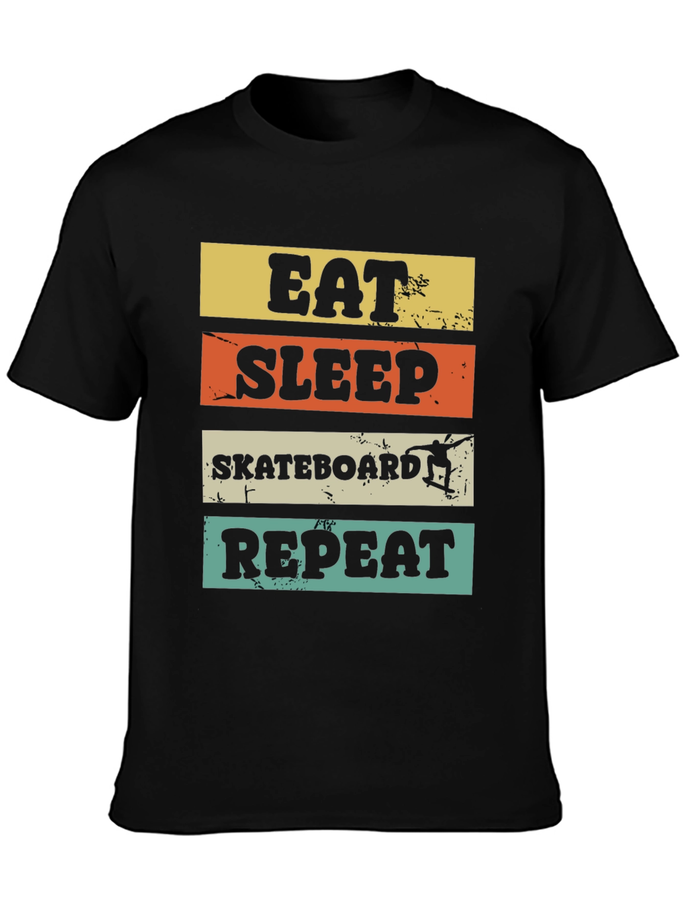 Eat Sleep Skateboard Repeat Graphic Tee