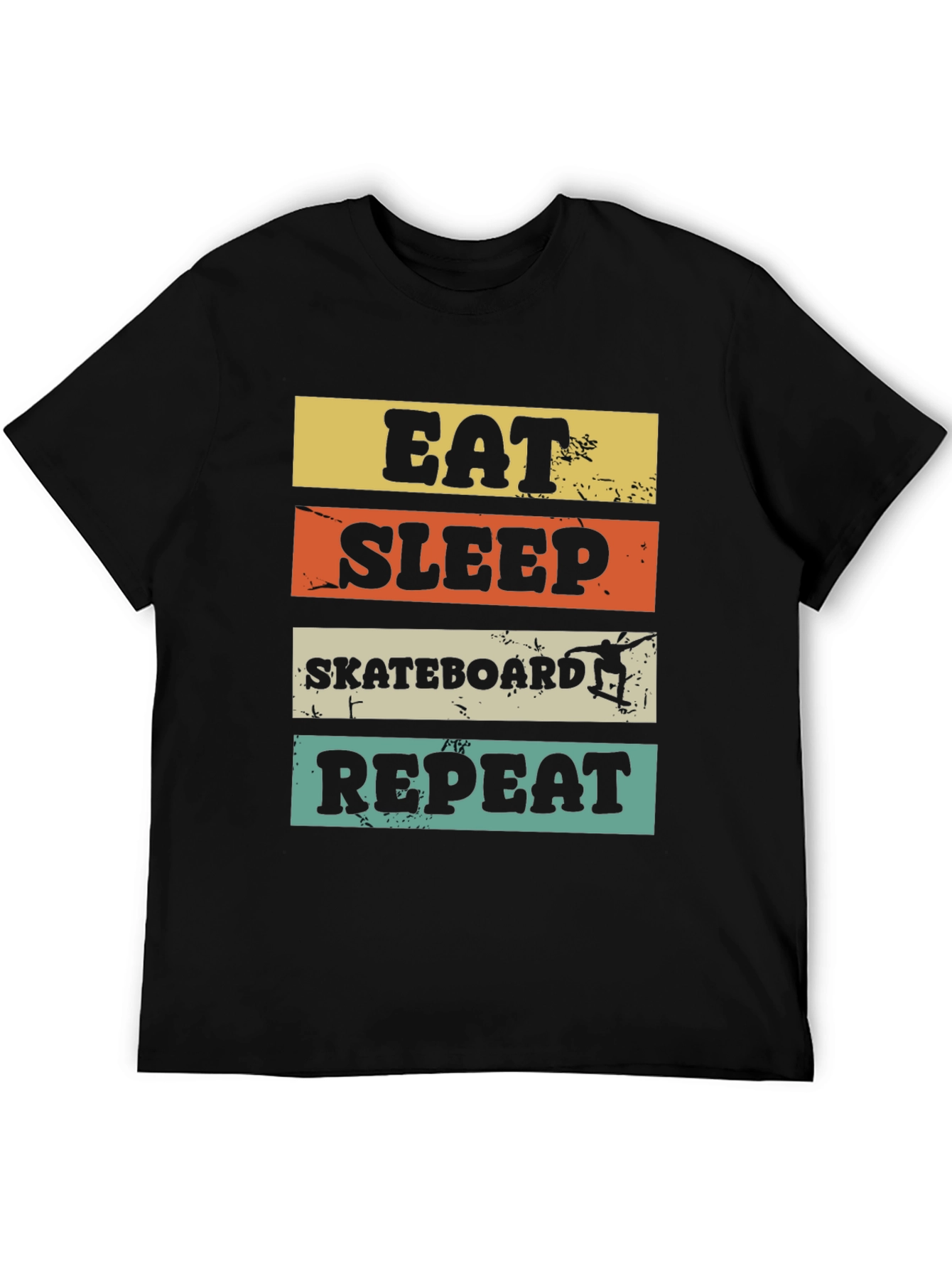 Eat Sleep Skateboard Repeat Graphic Tee