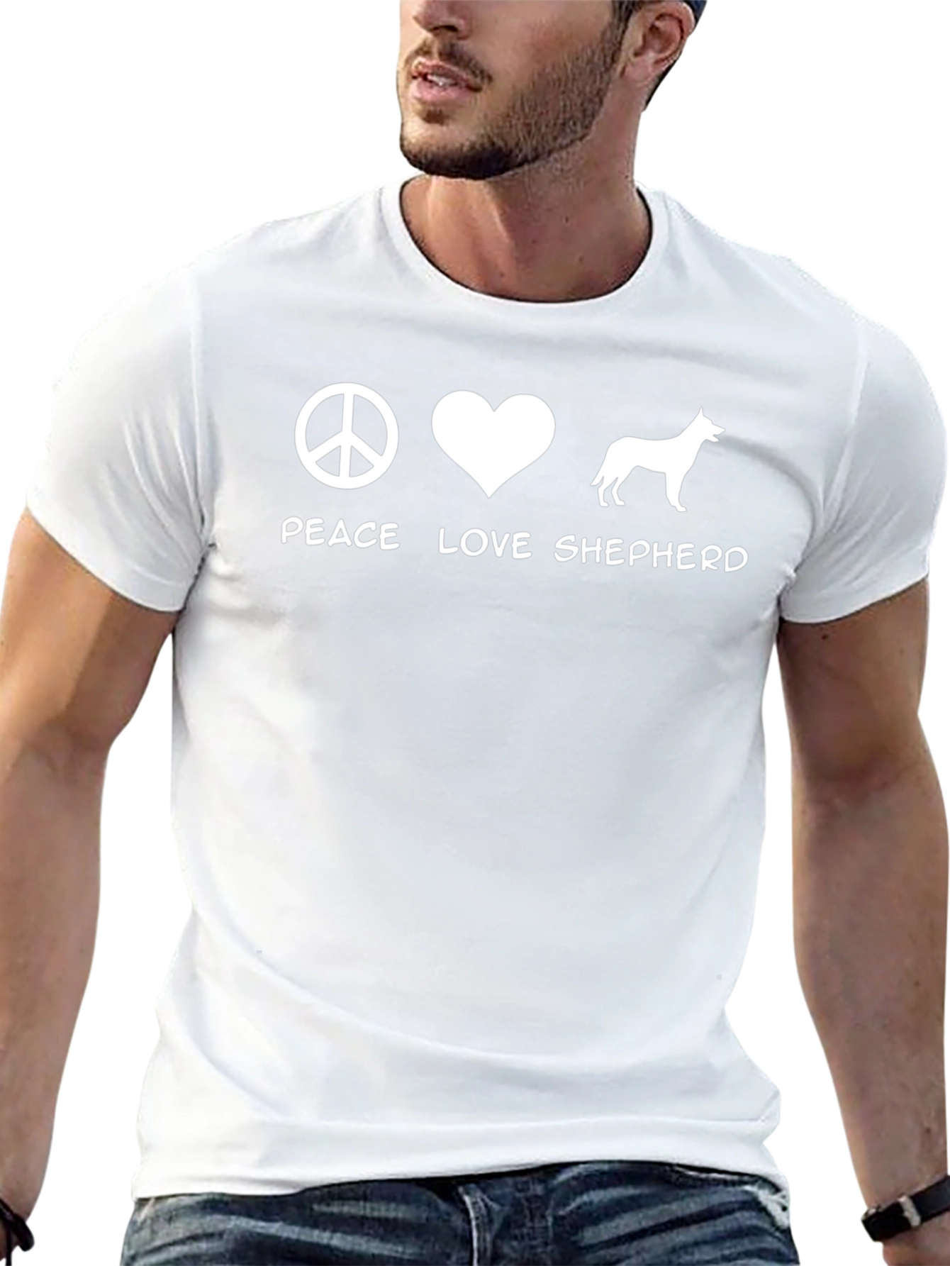 Peace Love Shepherd Graphic Tee