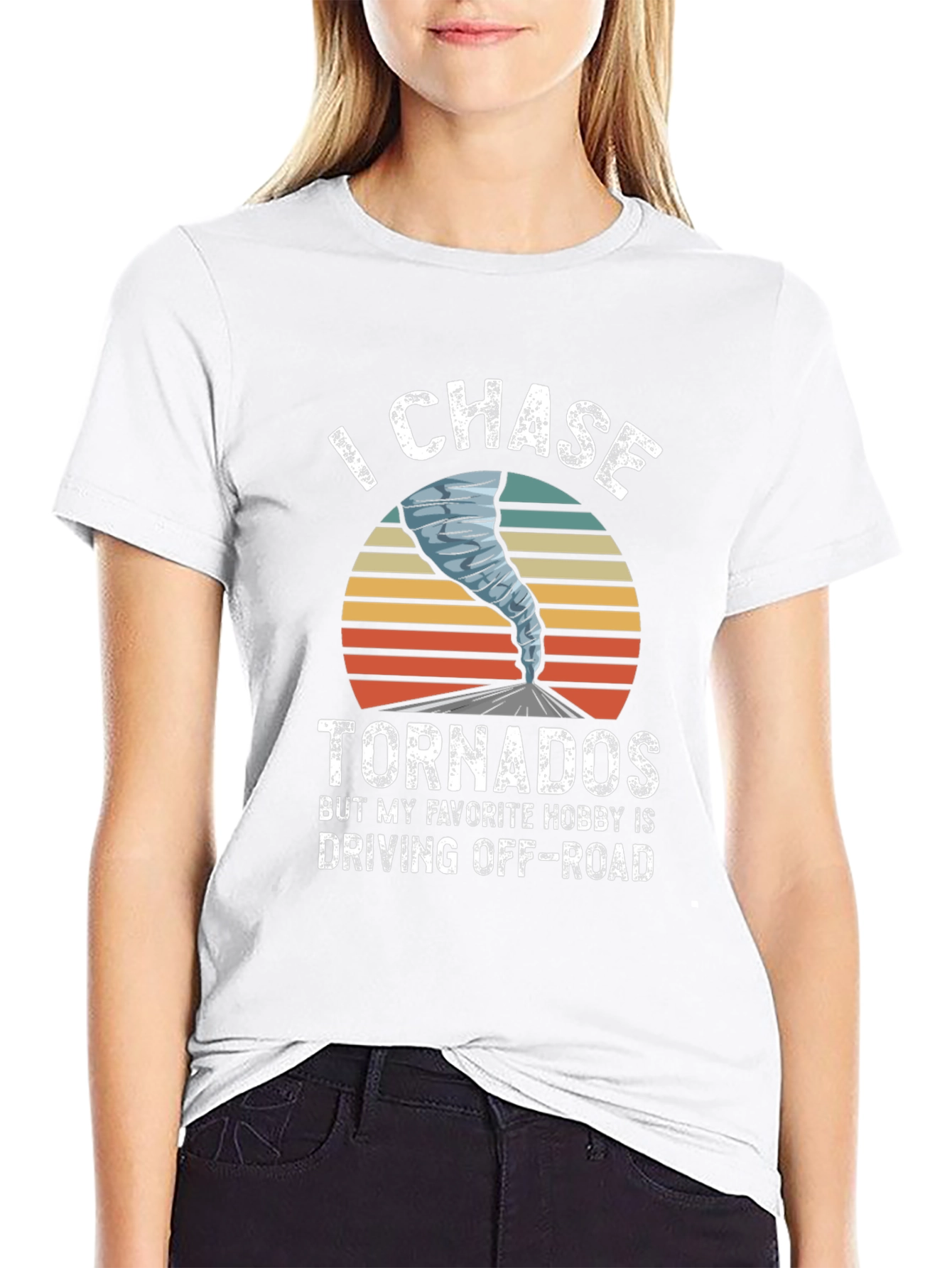 I Chase Tornadoes Mens Graphic T-Shirt