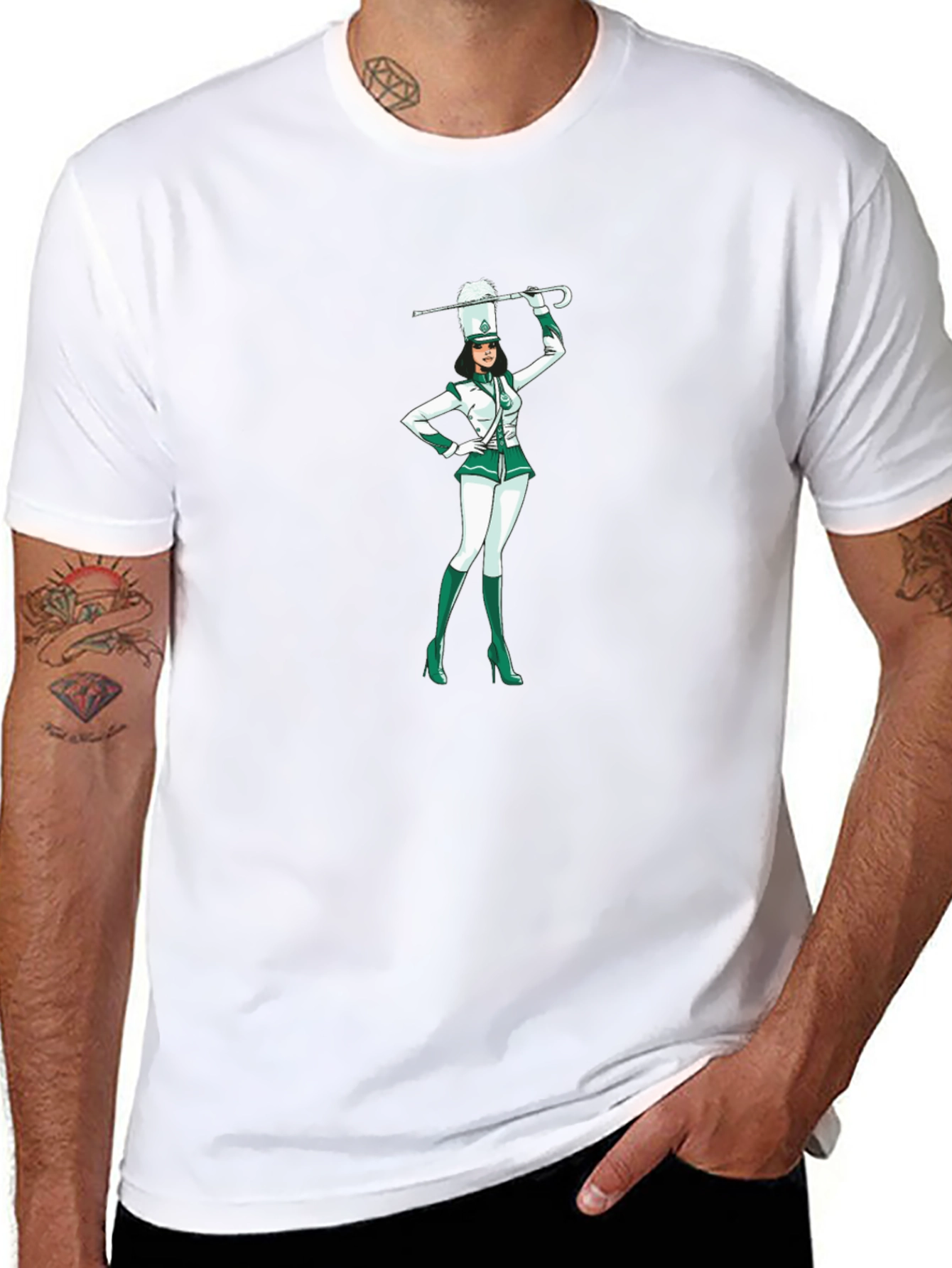 Marching Band Drum Major Graphic Tee