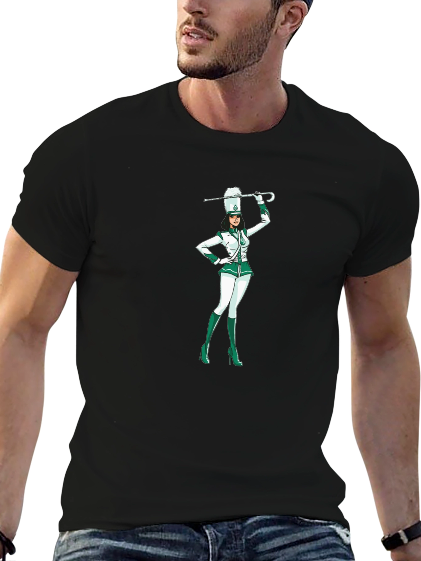 Marching Band Drum Major Graphic Tee
