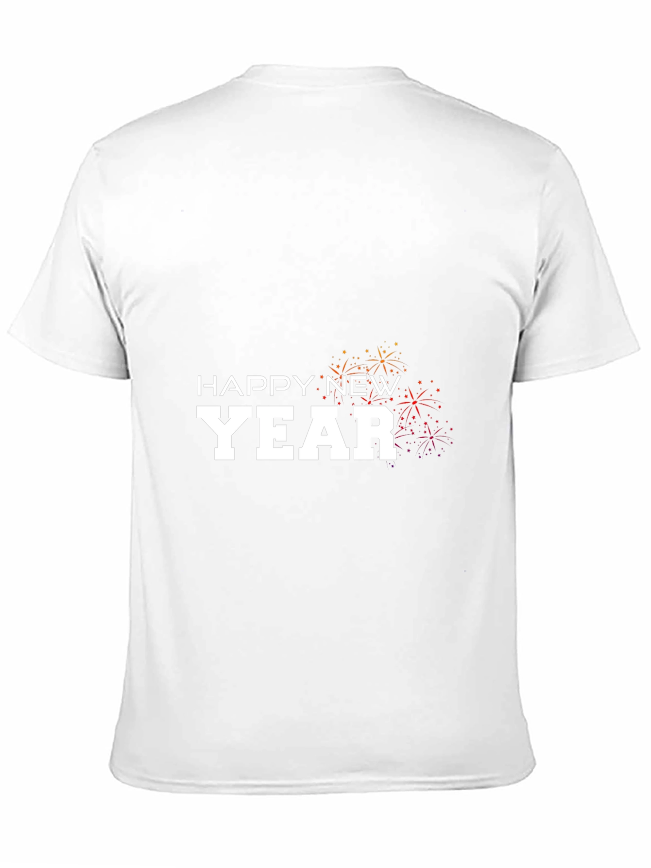Happy New Year Festive Graphic Tee - Black