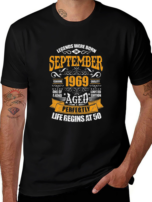 Legends Born in September 1969 - Aged Perfectly T-Shirt
