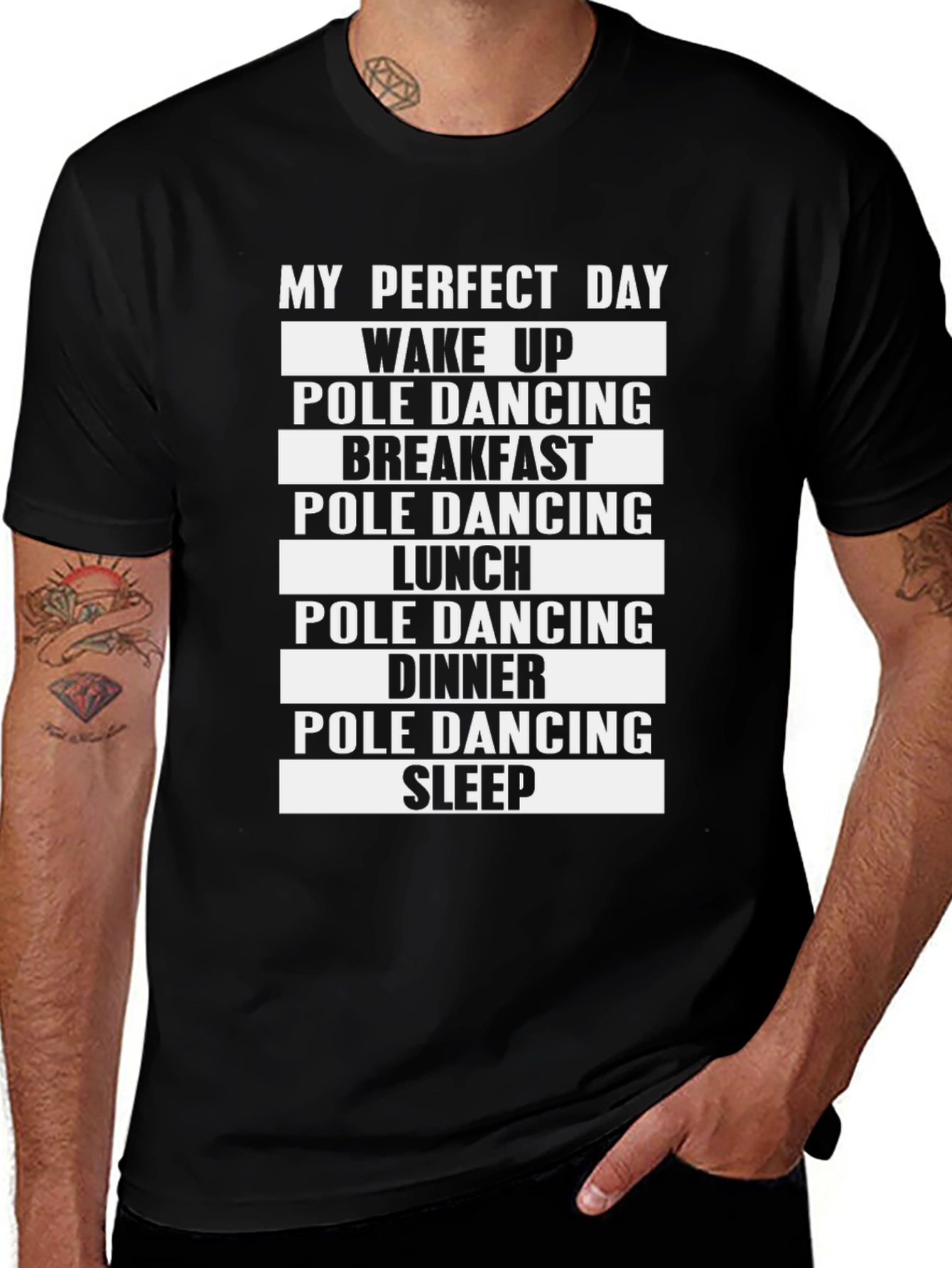 My Perfect Day Pole Dancing Graphic Tee