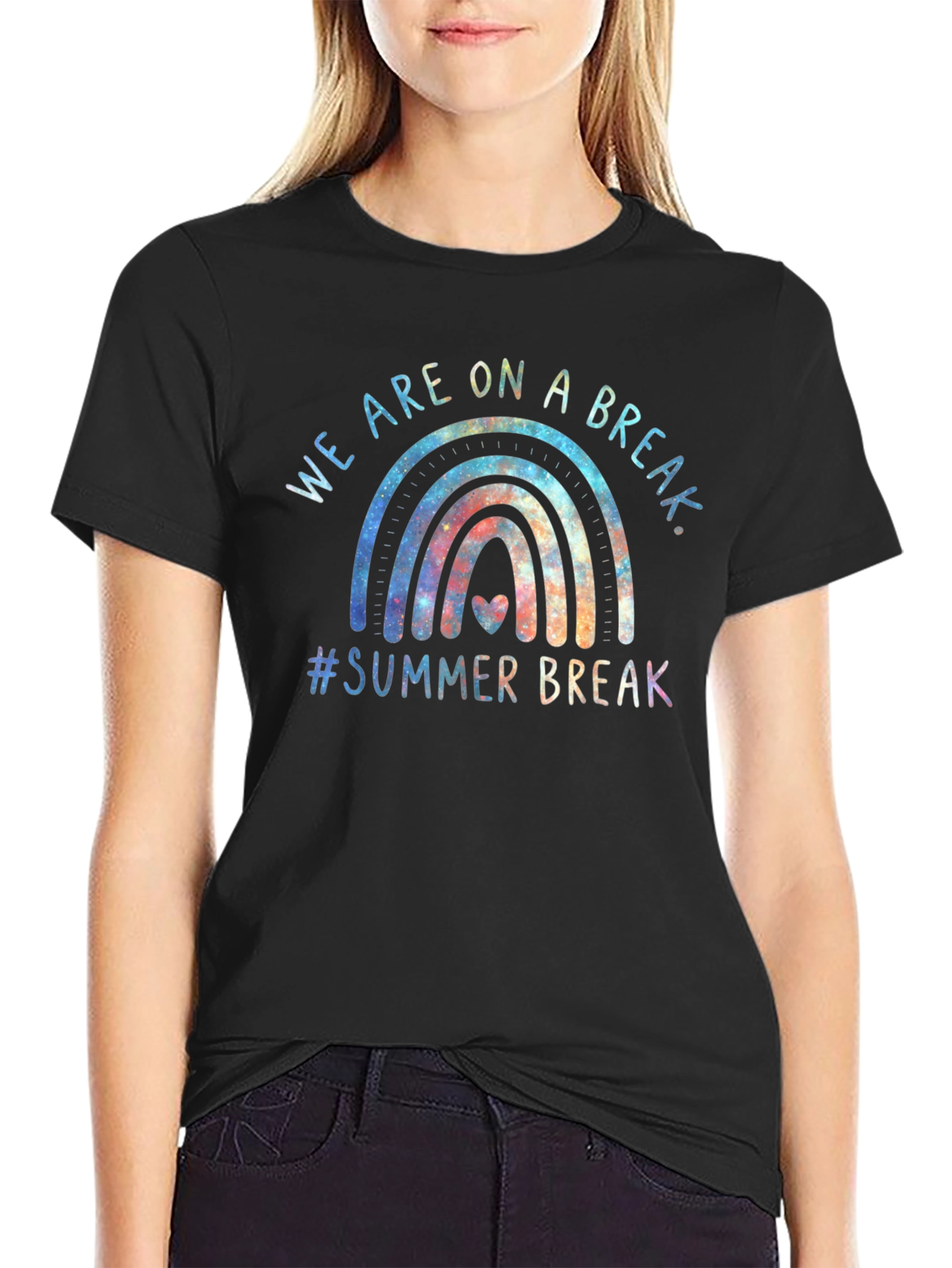 Summer Break Rainbow Graphic Tee