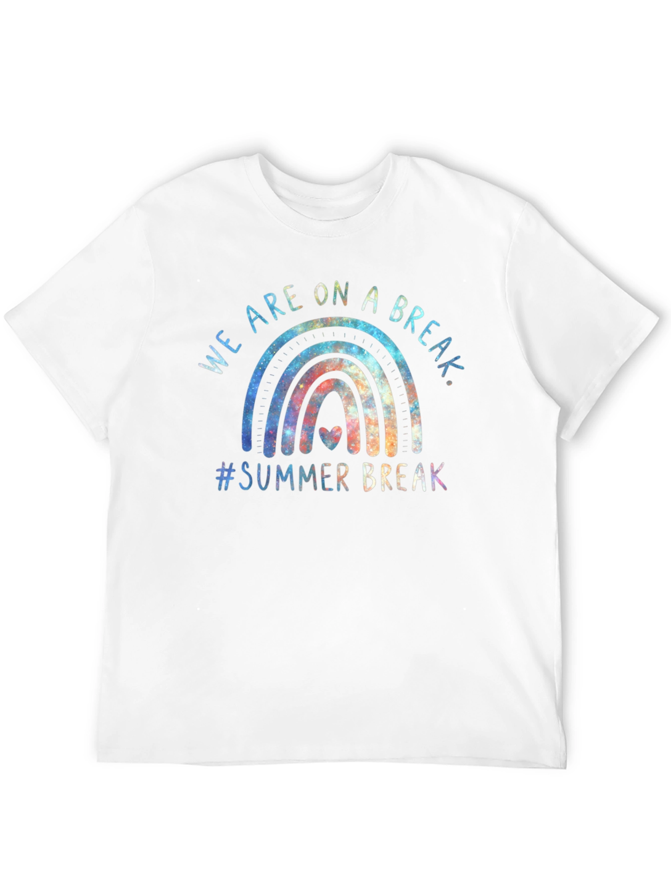 Summer Break Rainbow Graphic Tee
