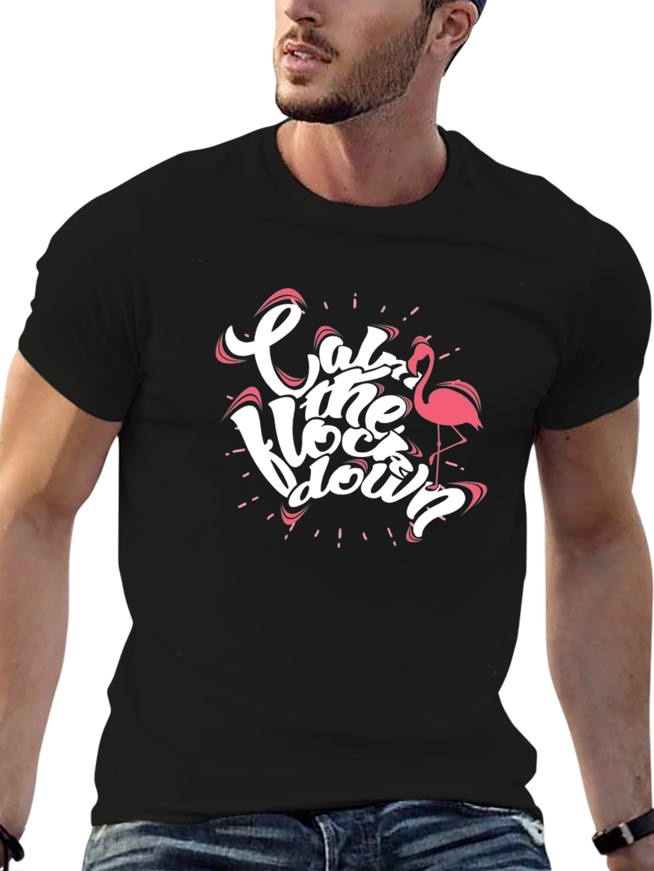 Eat the Lockdown Flamingo Graphic T-Shirt