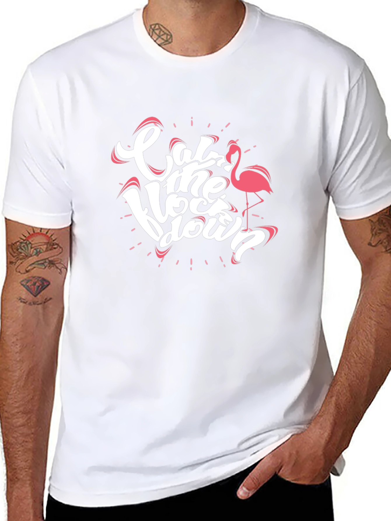 Eat the Lockdown Flamingo Graphic T-Shirt
