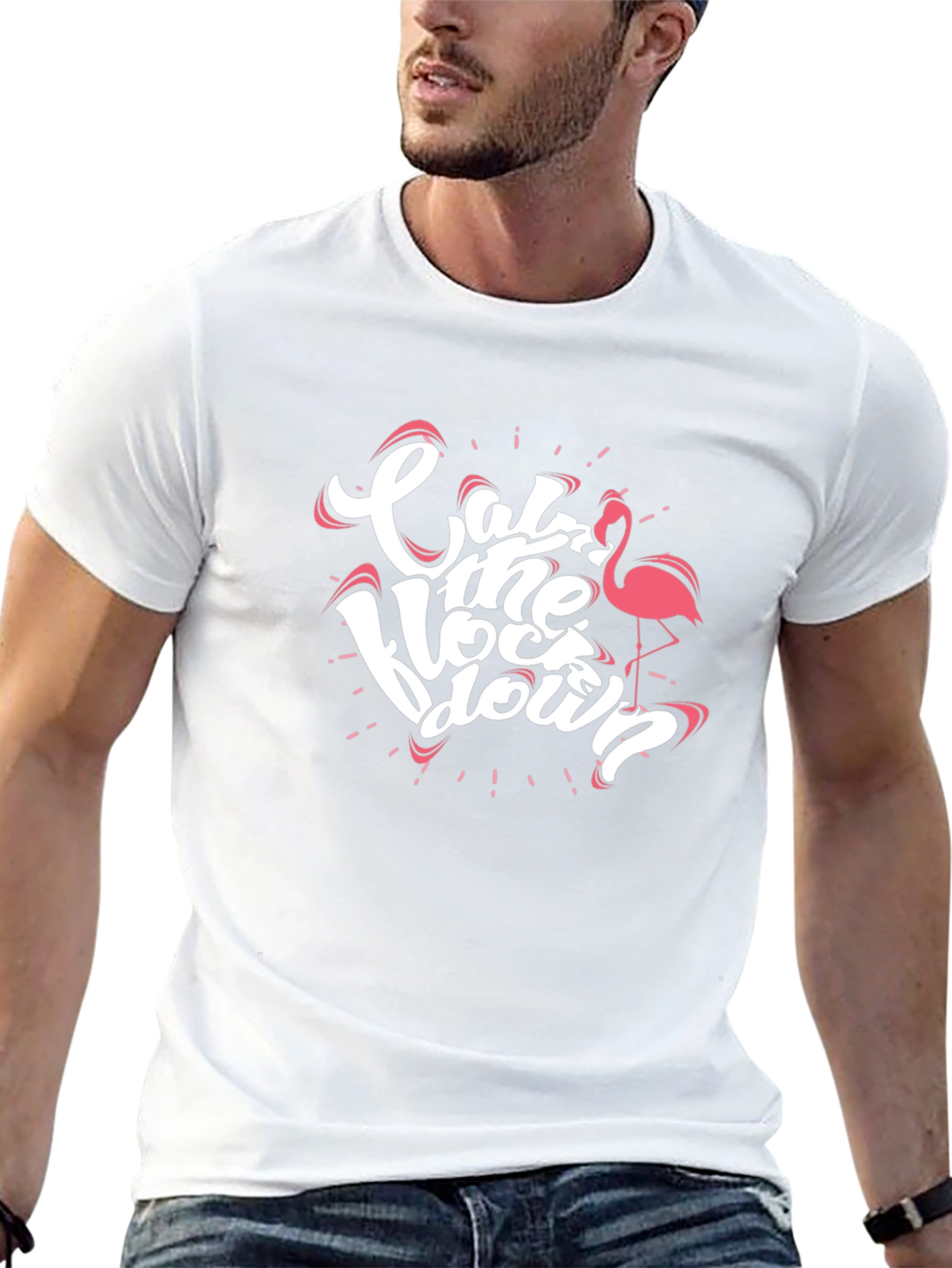 Eat the Lockdown Flamingo Graphic T-Shirt