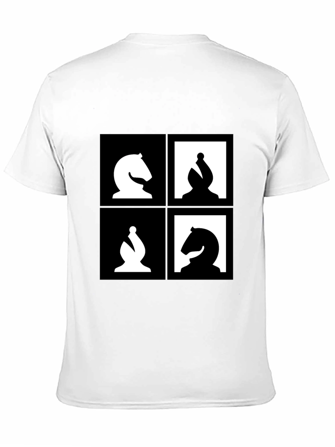 Chess Piece Graphic Tee - Black