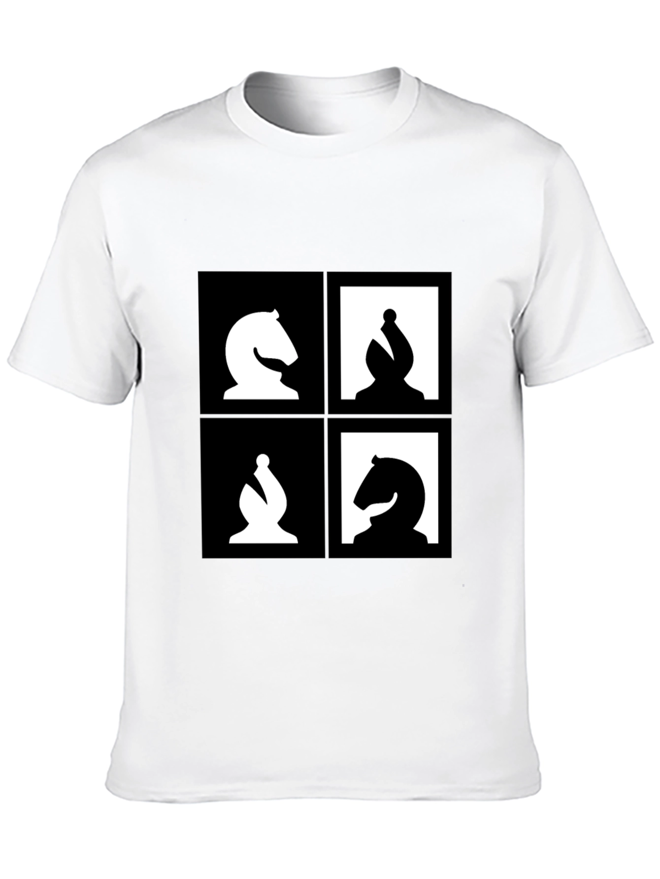 Chess Piece Graphic Tee - Black
