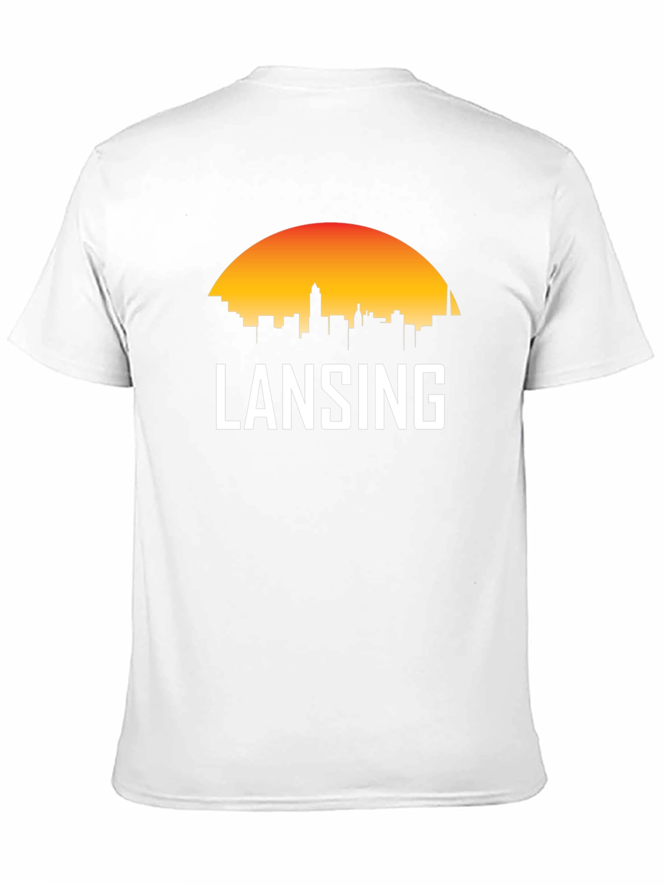 Lansing Skyline Graphic Tee - Michigan City Pride