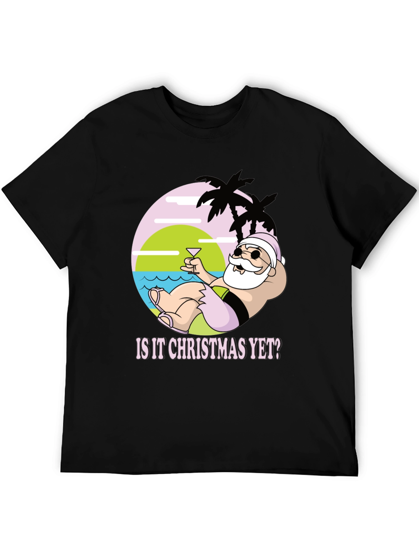 Tropical Santa Christmas T-Shirt