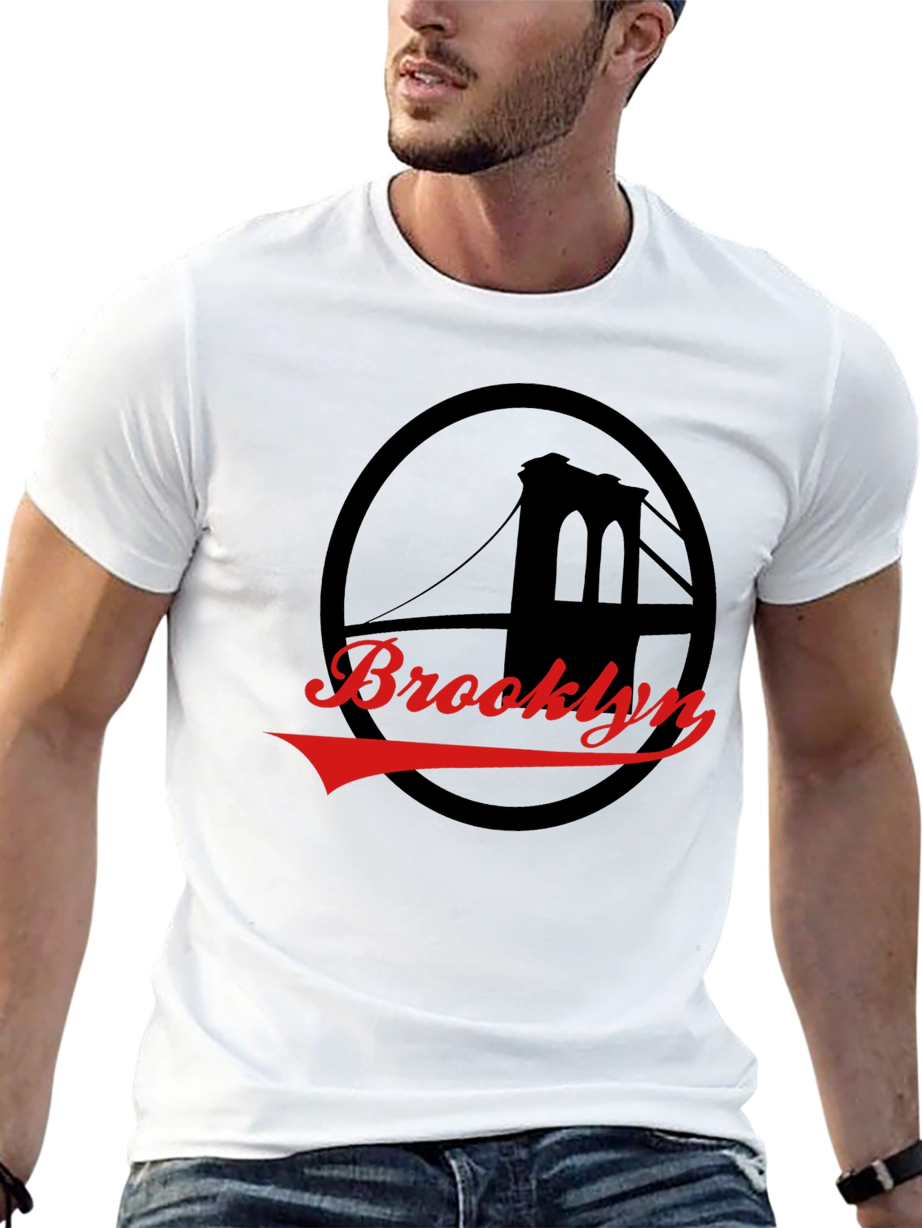 Brooklyn Bridge Graphic Tee - Black