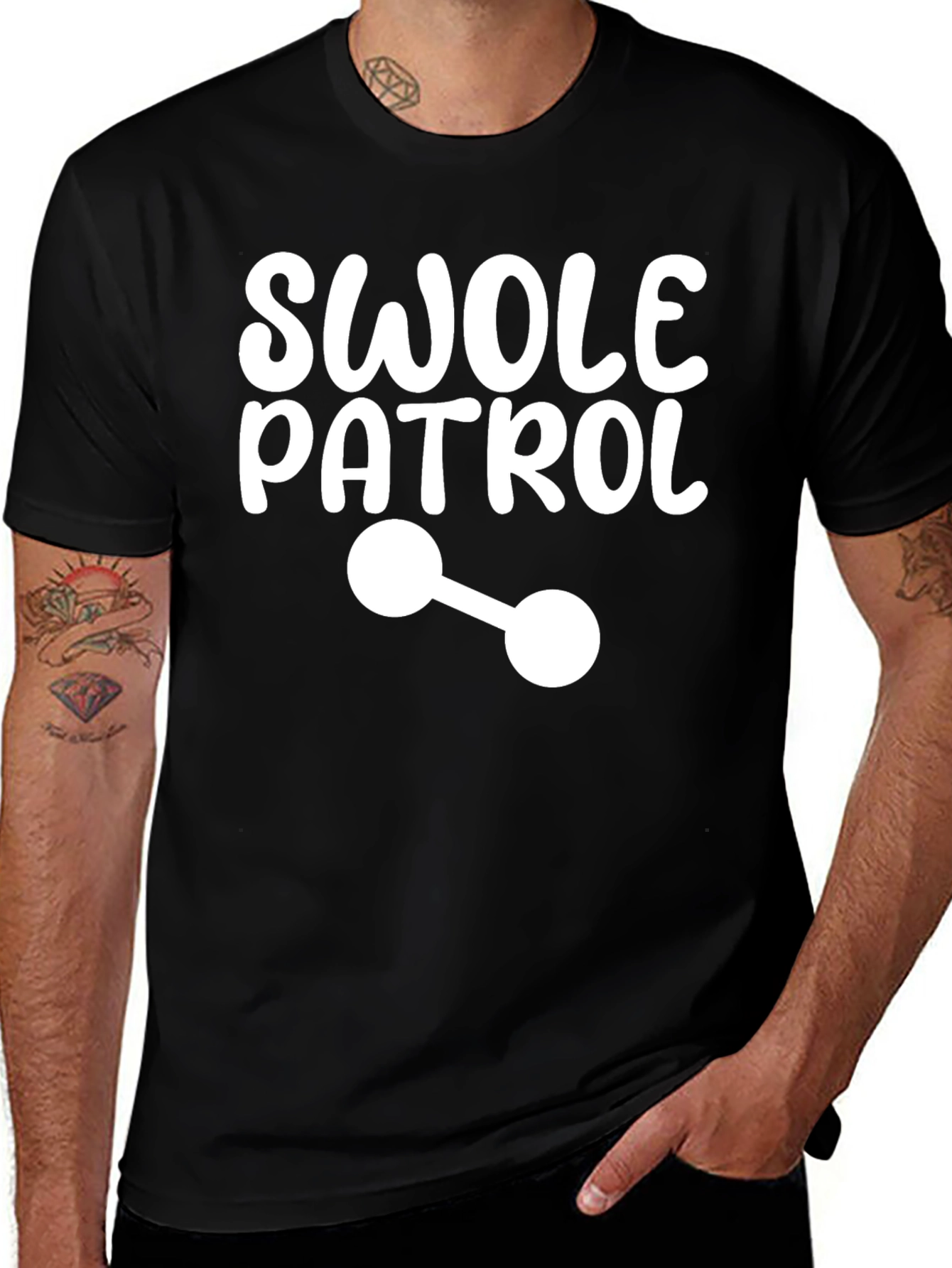 Swole Patrol T-Shirt: Fitness Gym Workout Apparel